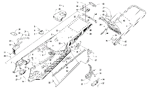 TUNNEL, REAR BUMPER, AND SNOWFLAP ASSEMBLY [104653]