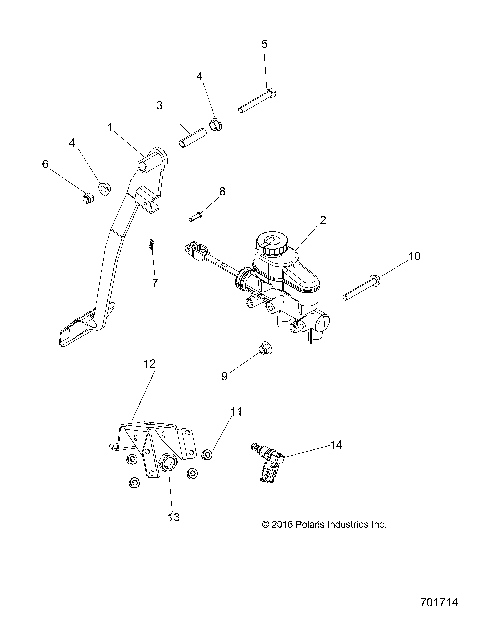 BRAKES, PEDAL AND MASTER CYLINDER - R21MAA57F1/F9/SF1/F9/C1/C9/CK/E1/E9/EK (701714)