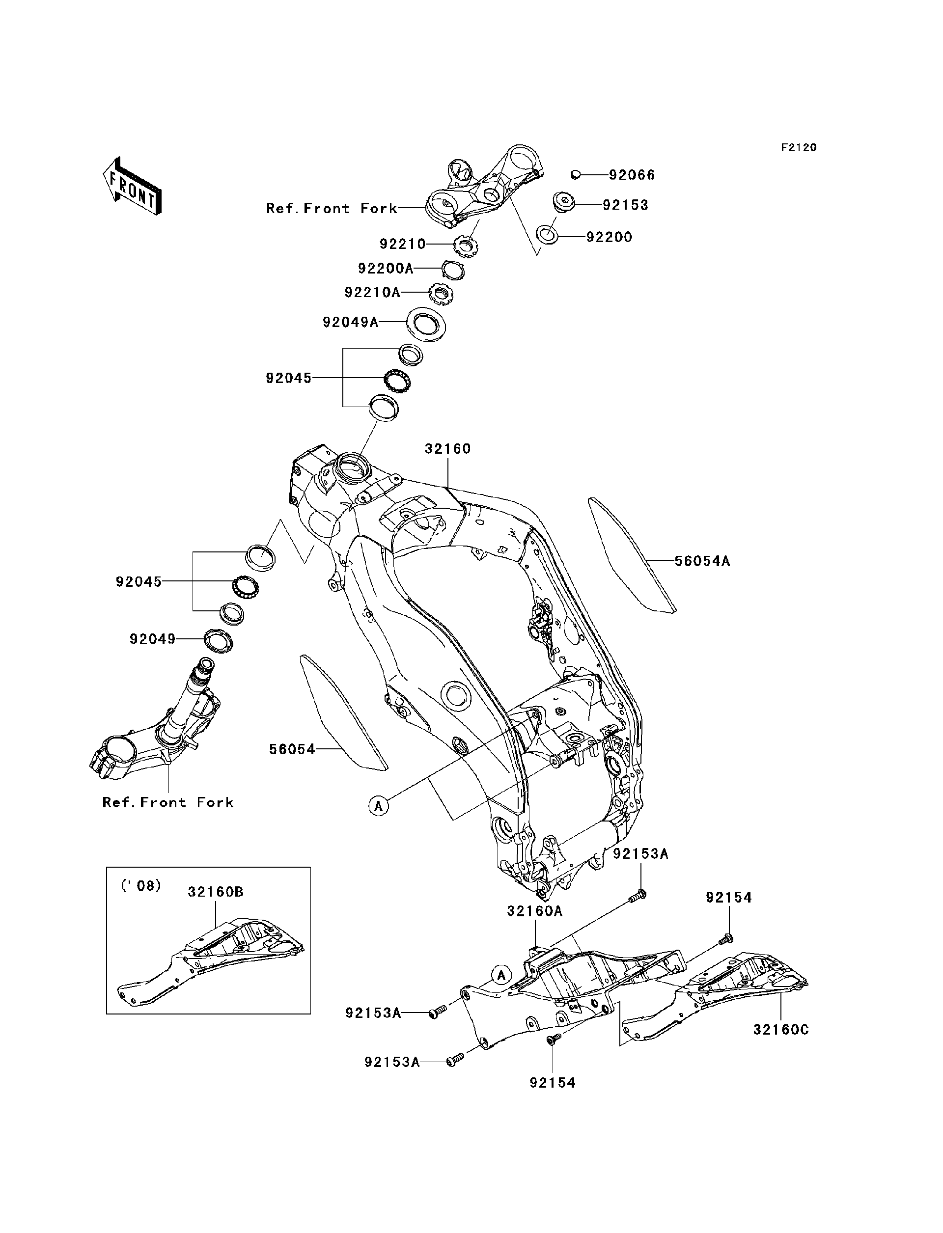 2009 Kawasaki Ninja ZX-10R Frame Motorcycles Parts Finder