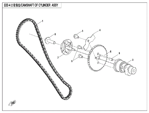 CAMSHAFT OF CYLINDER ASSY.