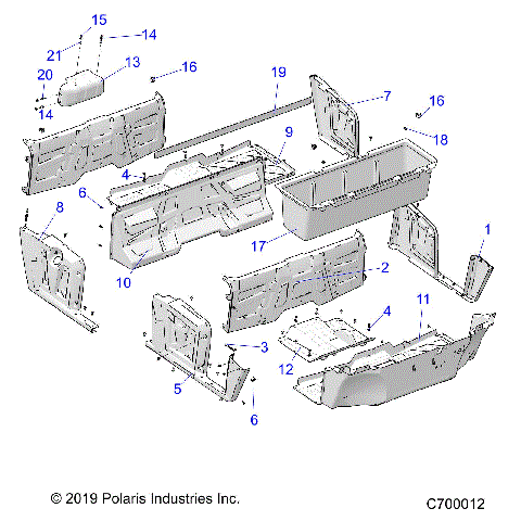 BODY, FLOOR and FENDERS - R18RDA57A1/B1 (C700012)