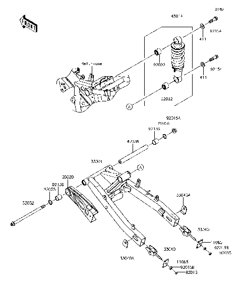 Swingarm/Shock Absorber