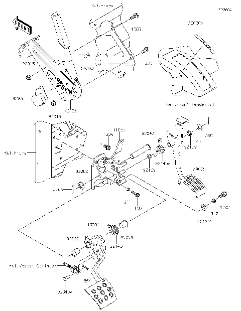 Brake Pedal/Throttle Lever(EJF-ELF)