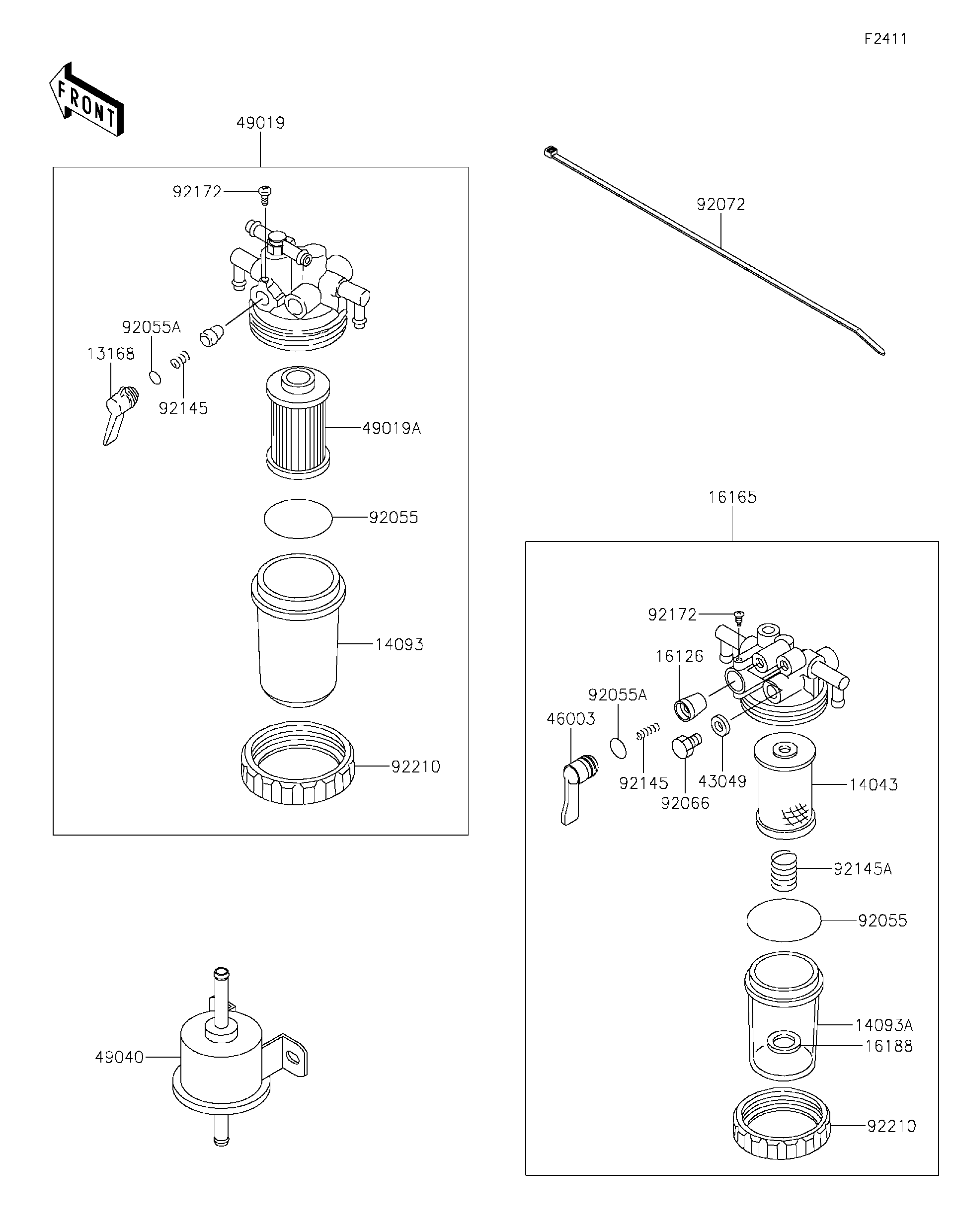 2020 Kawasaki Utility Vehicles Parts-Finder Diagrams | South MS