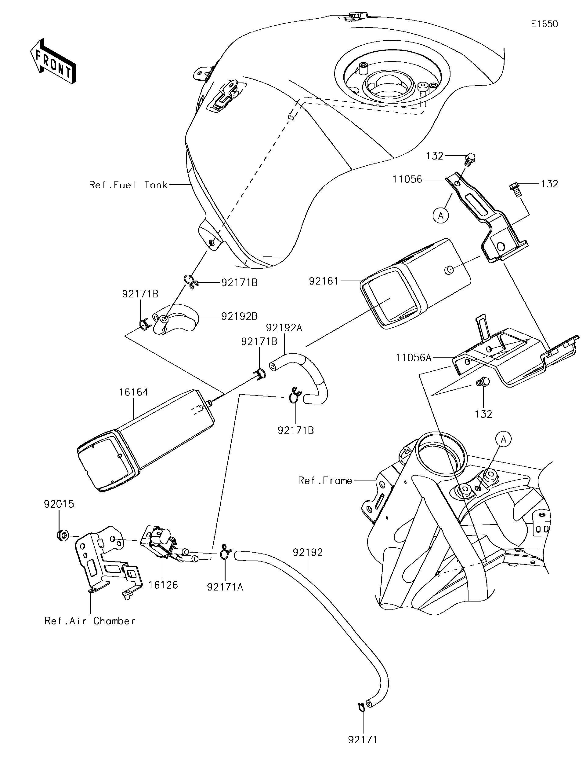 2018 Kawasaki NINJA H2™ CARBON (ZX1000XJFA) Fuel Evaporative