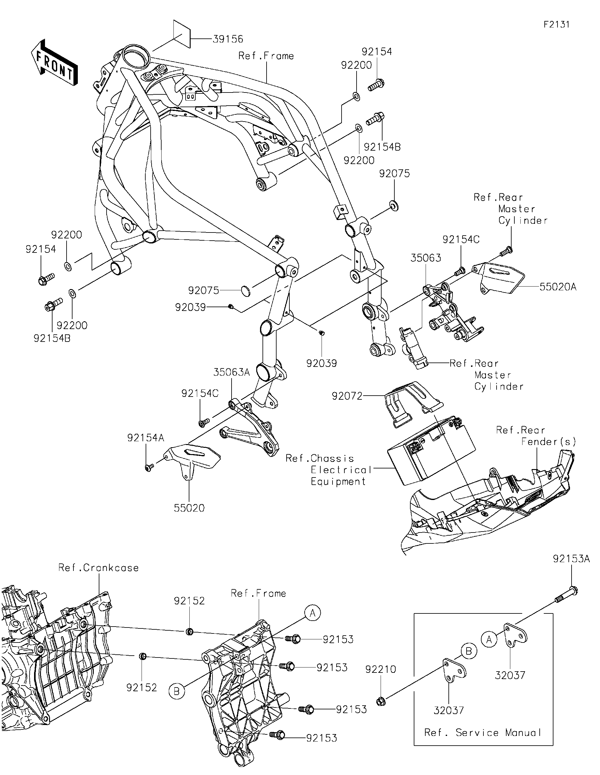 Hana‪‪‪ᵕ̈*ページ 2018 Kawasaki NINJA H2™R (ZX1000YJF) Frame Fittings