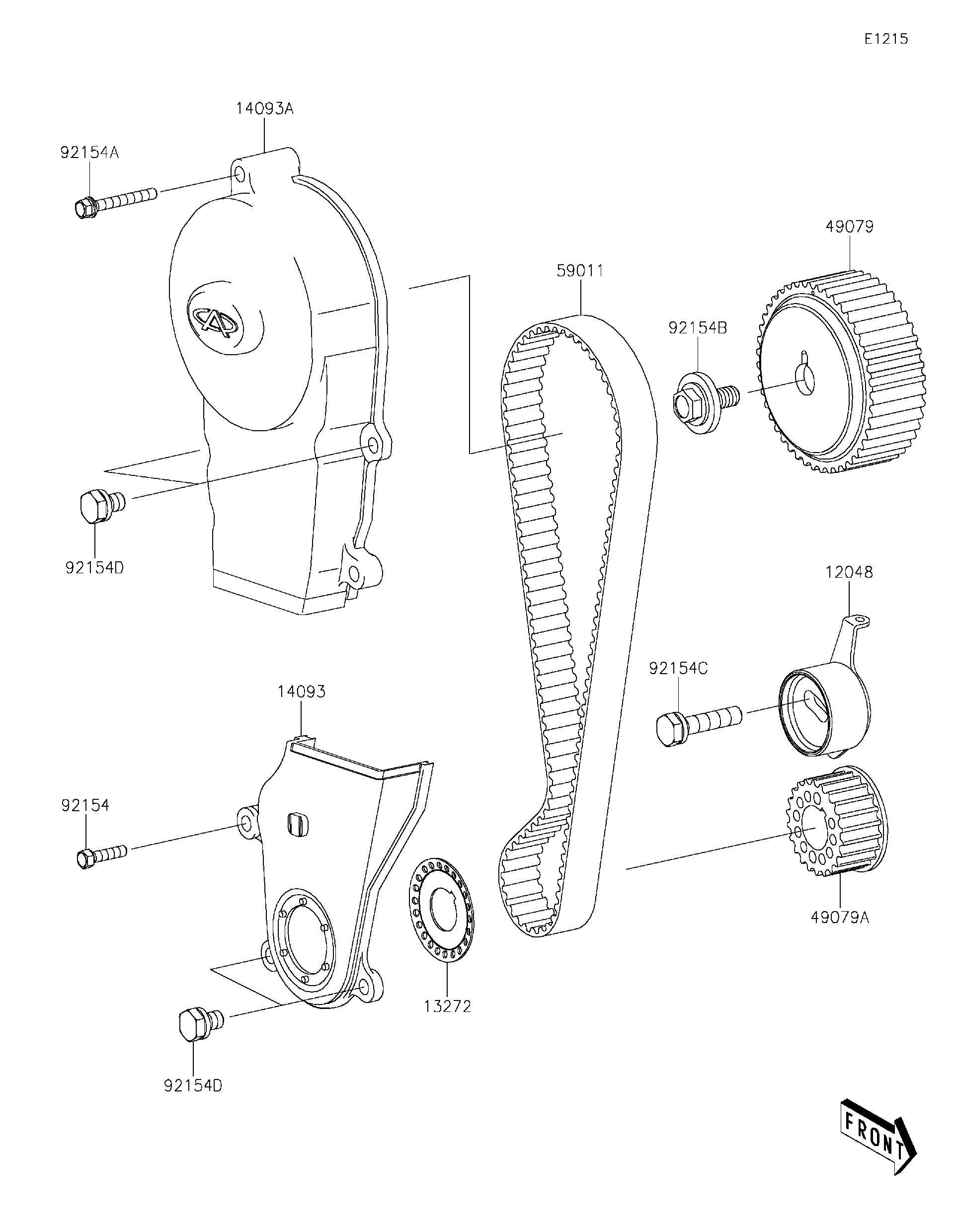 2019 Kawasaki MULE PRO-FX™ EPS LE (KAF820GKF) Timing Belt