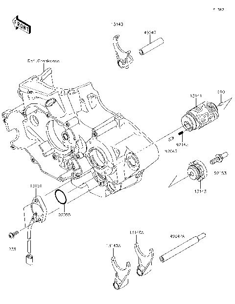 Gear Change Drum/Shift Fork(s)