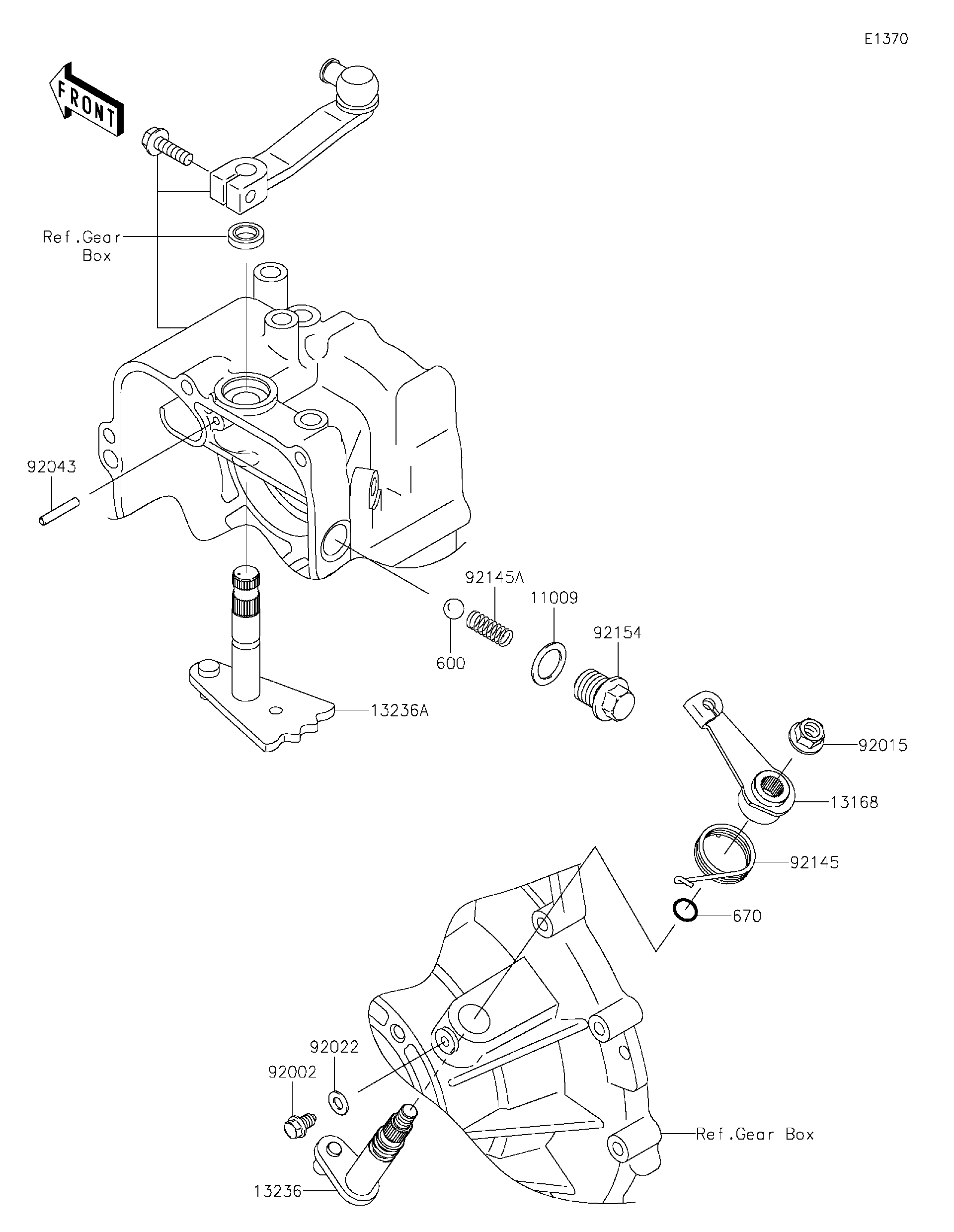 2020 Kawasaki MULE 4000 TRANS™ (KAF620WLF) Gear Change