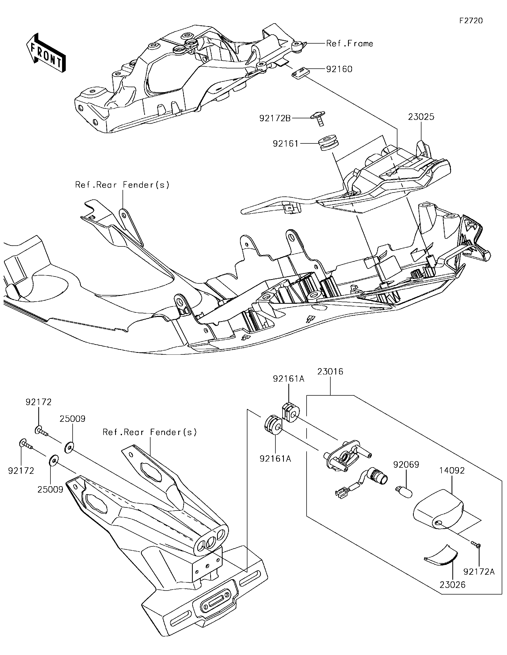 2018 Kawasaki NINJA® ZX™-10R KRT EDITION (ZX1000RJFA) Taillight(s
