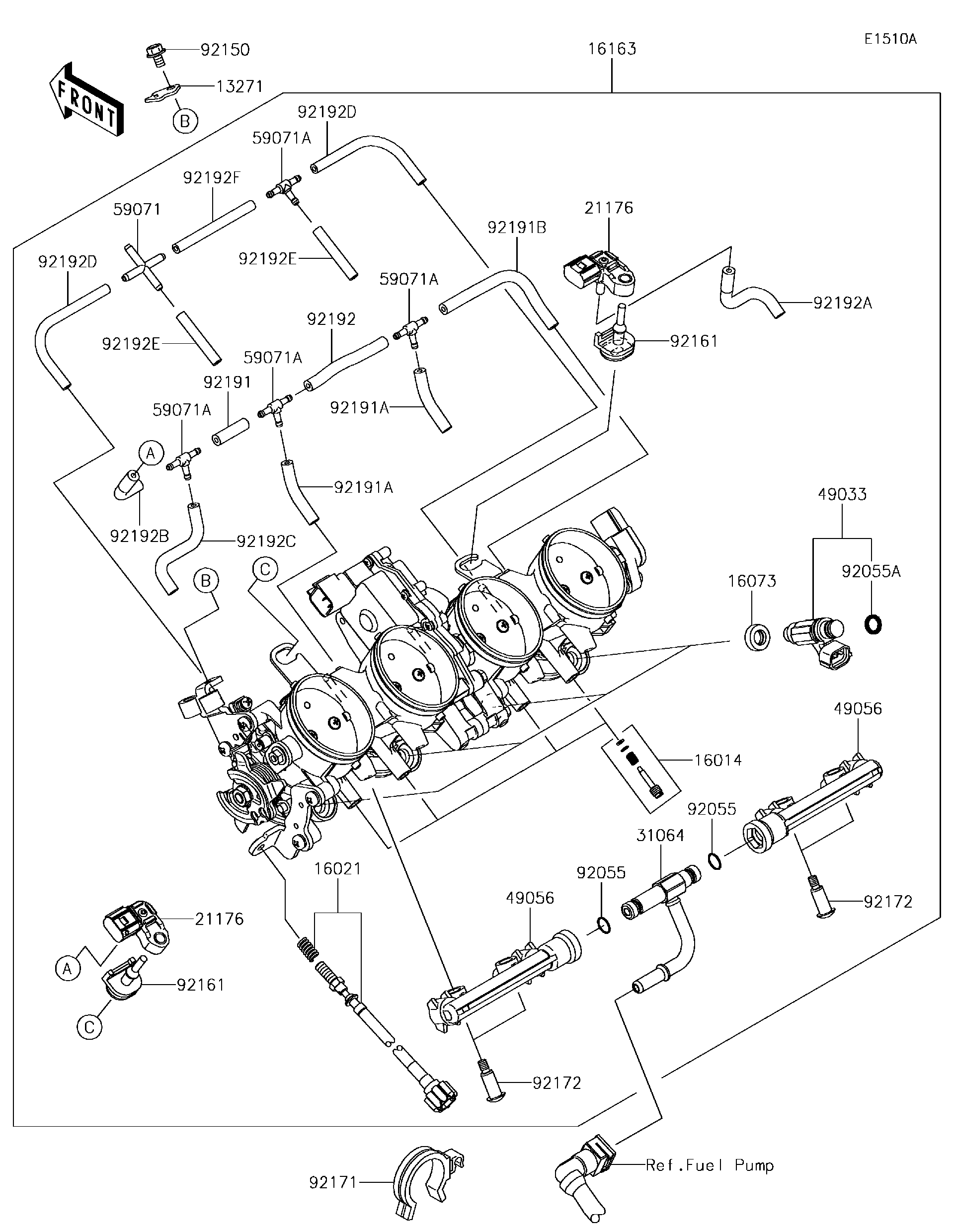 じんぎすかん Kawasaki Motorcycle 1988 OEM Parts Diagram for Rear Wheel