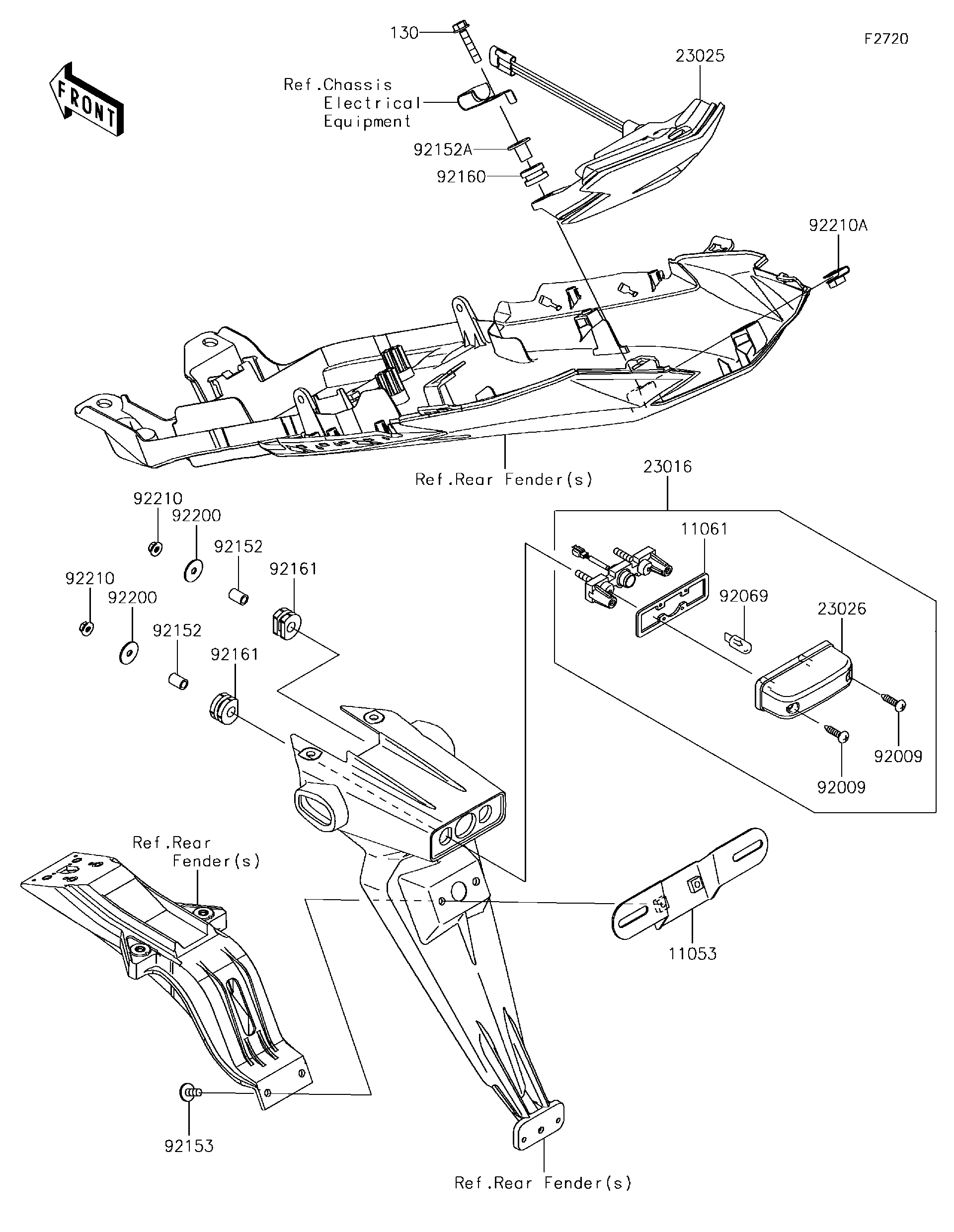 2018 Kawasaki NINJA® ZX™-6R (ZX636EJF) Taillight(s