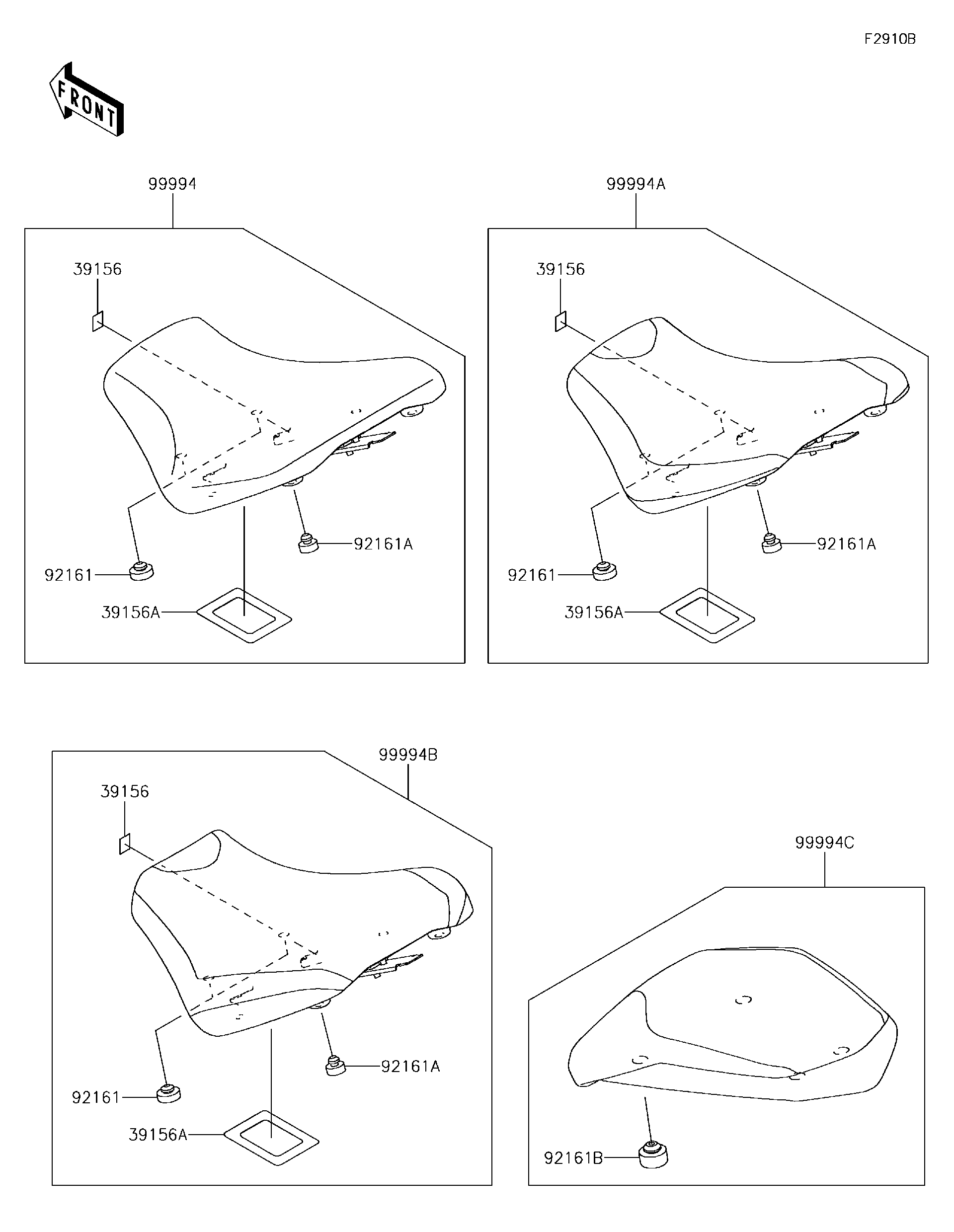 2018 Kawasaki NINJA H2™ SX (ZX1002AJF) Accessory(Seat