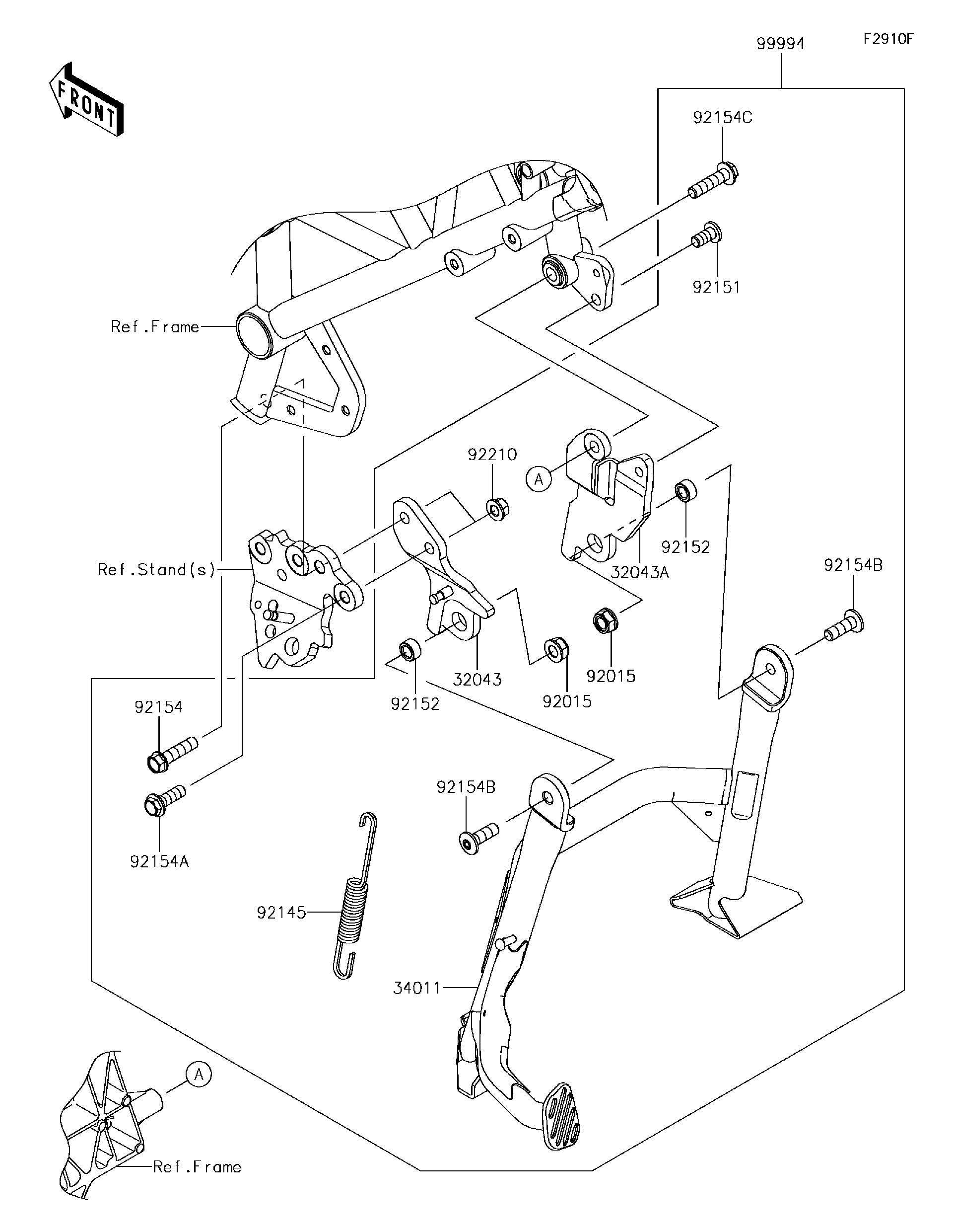 2018 Kawasaki NINJA H2™ SX (ZX1002AJF) Accessory(Center Stand