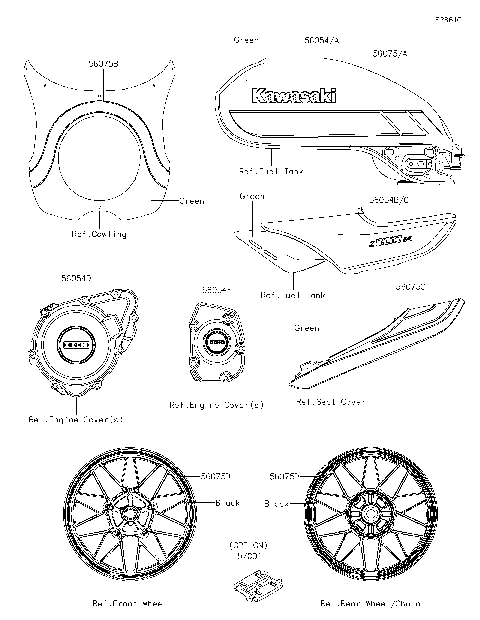 Decals(Green)(EKF)(CA,US)