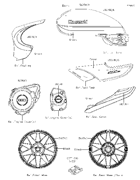 Decals(Green/Ebony)(ELFA)