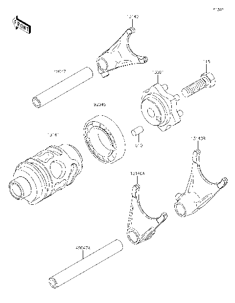 Gear Change Drum/Shift Fork(s)