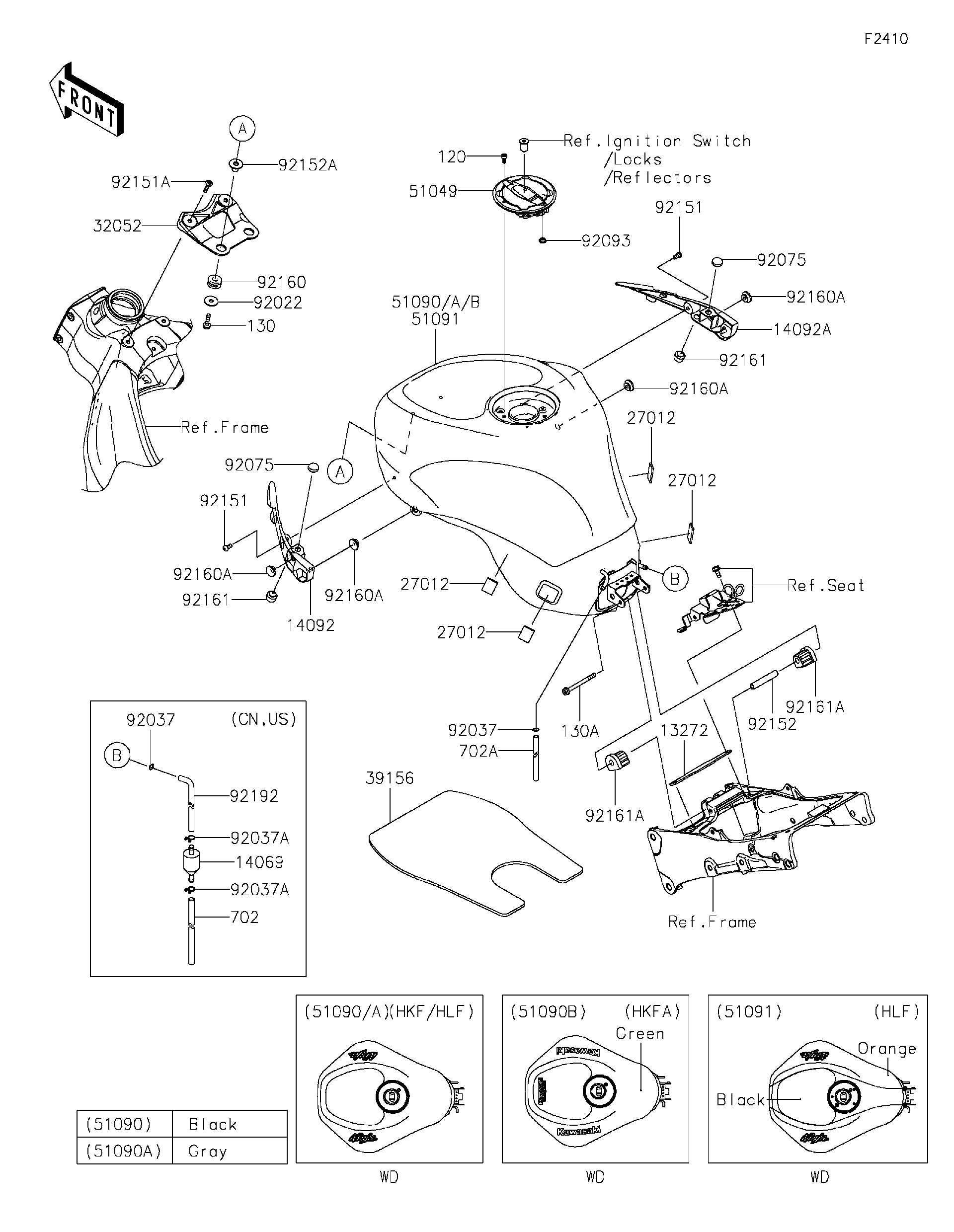 2019 Kawasaki NINJA® ZX™-6R KRT EDITION (ZX636HKFA) Fuel Tank