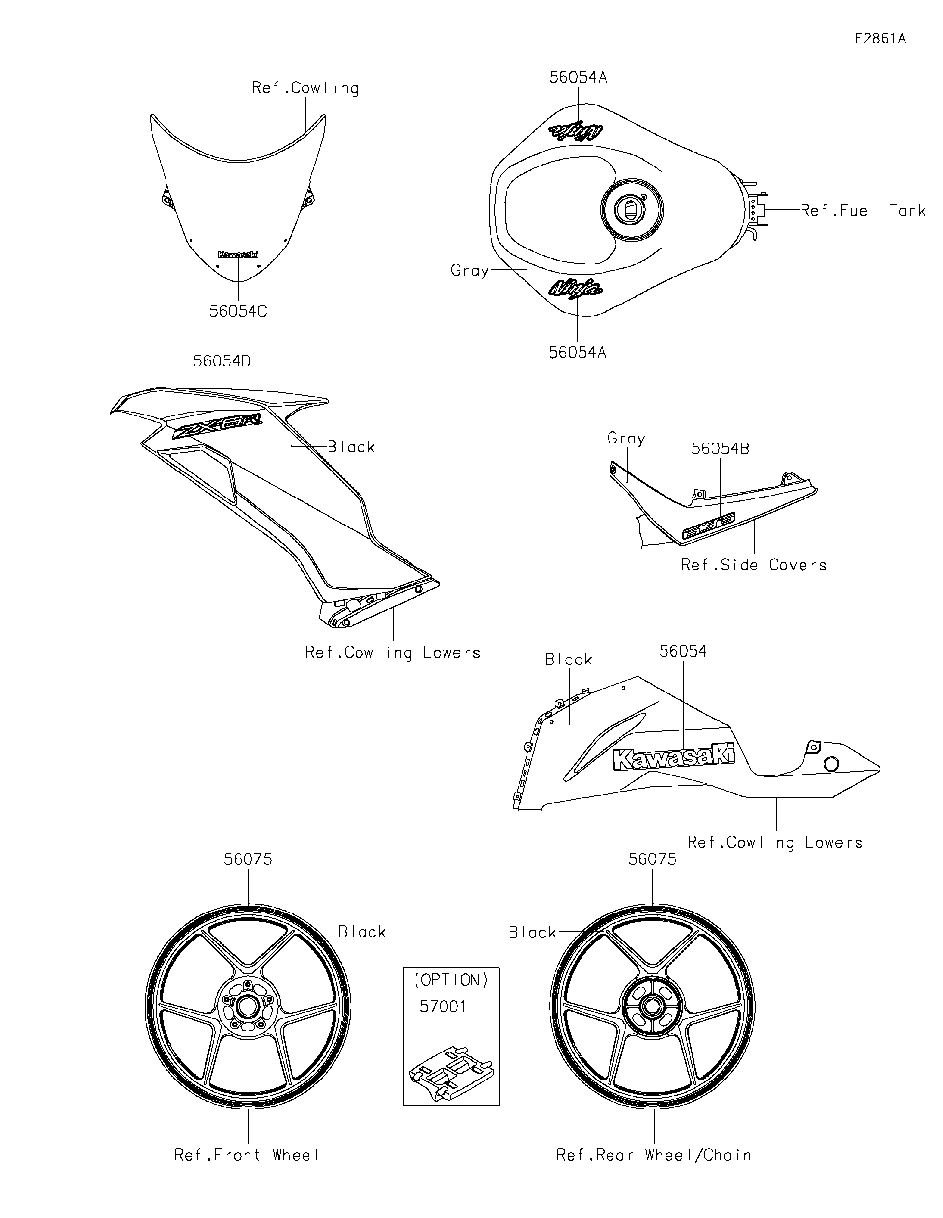 2019 Kawasaki Motorcycles Parts-Finder Diagrams in Palmer MA