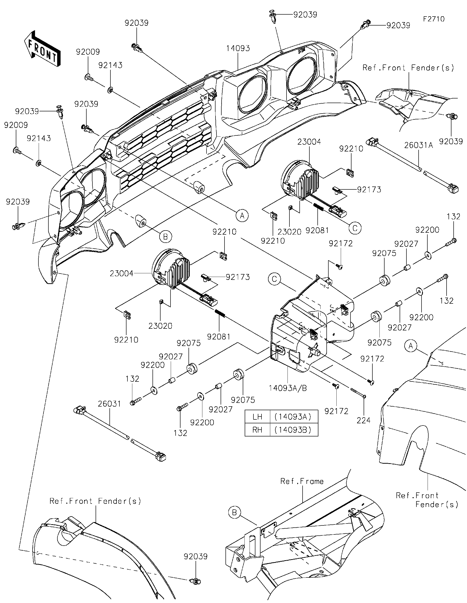 るかページ Kawasaki Motorcycle 1987 OEM Parts Diagram for CARBURETOR