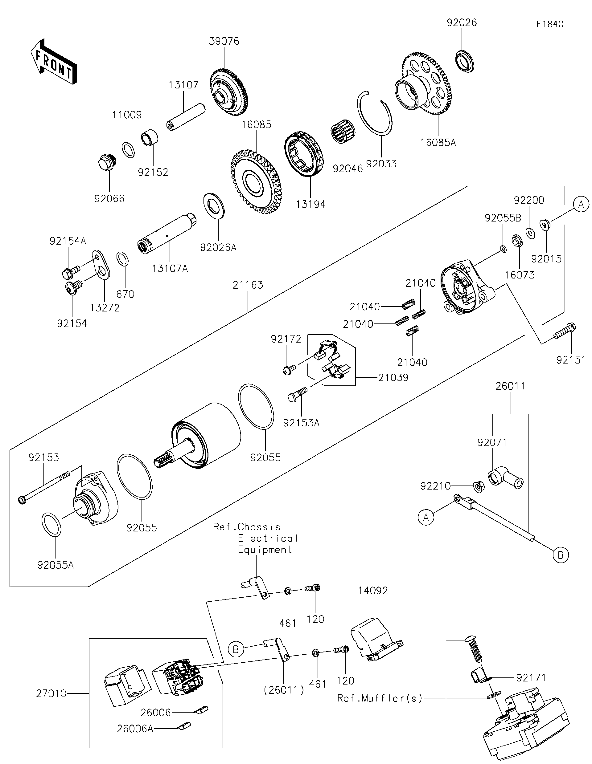 kaaaa999ページ OEM KAWASAKI ZX9R ZX900 NINJA 1998-1999 STATOR ASSEMBLY