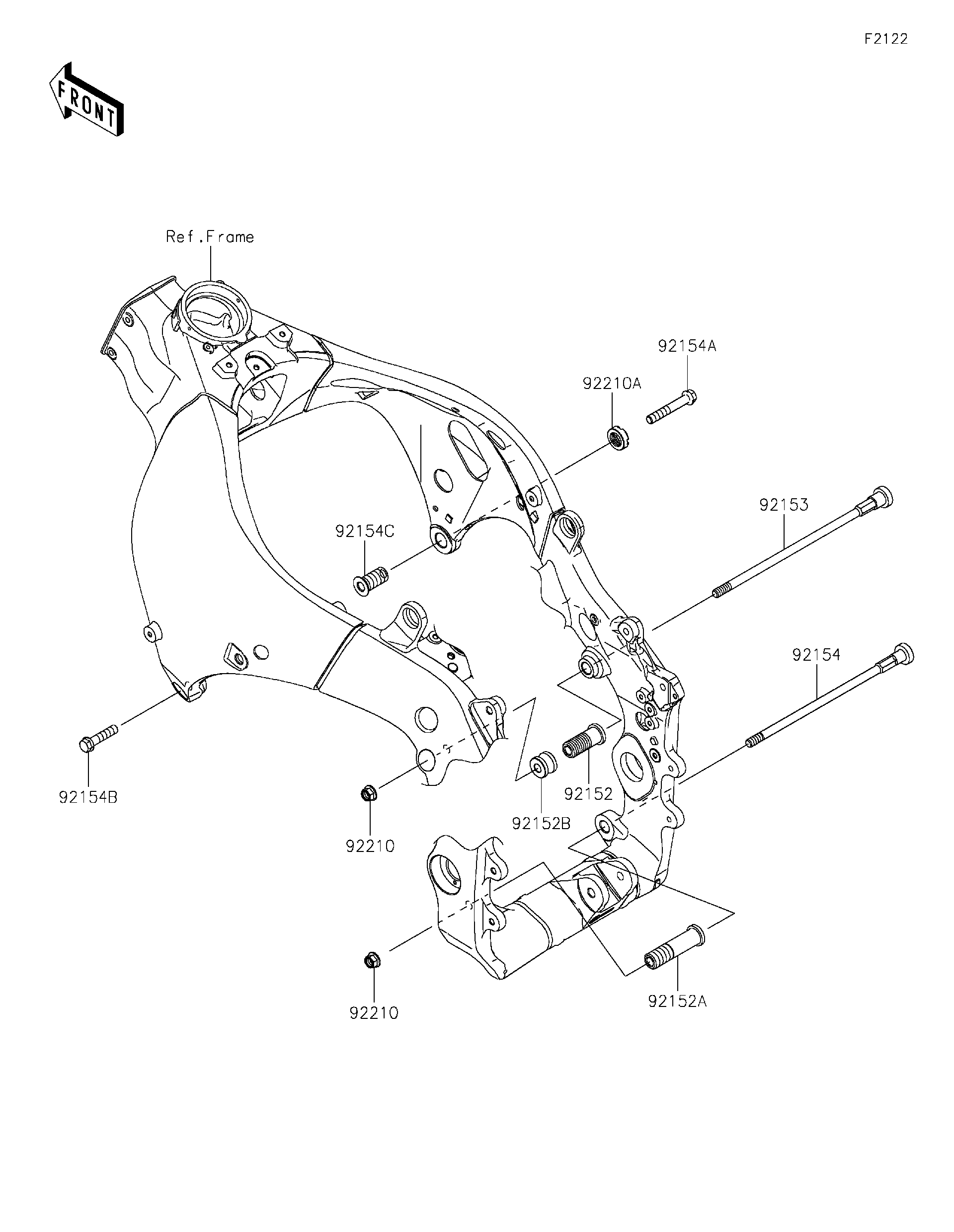 2019 Kawasaki NINJA® ZX™-10RR (ZX1002GKF) Engine Mount Motorcycles