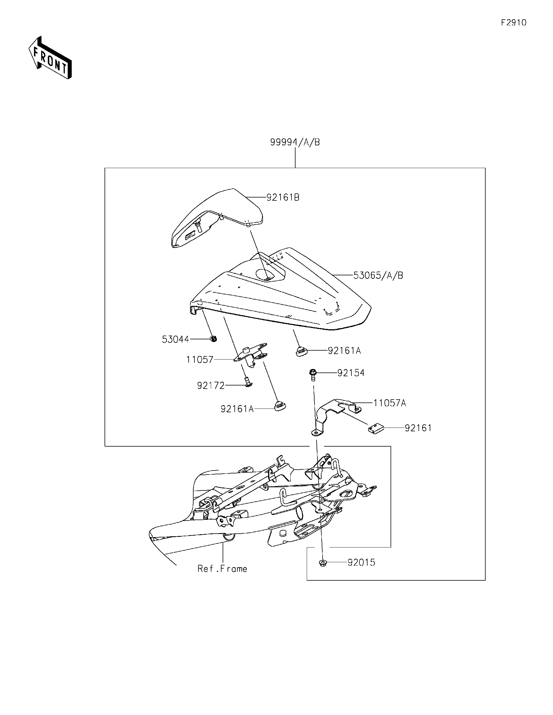 2019 Kawasaki Z400 ABS (ER400DKF) Accessory(Single Seat