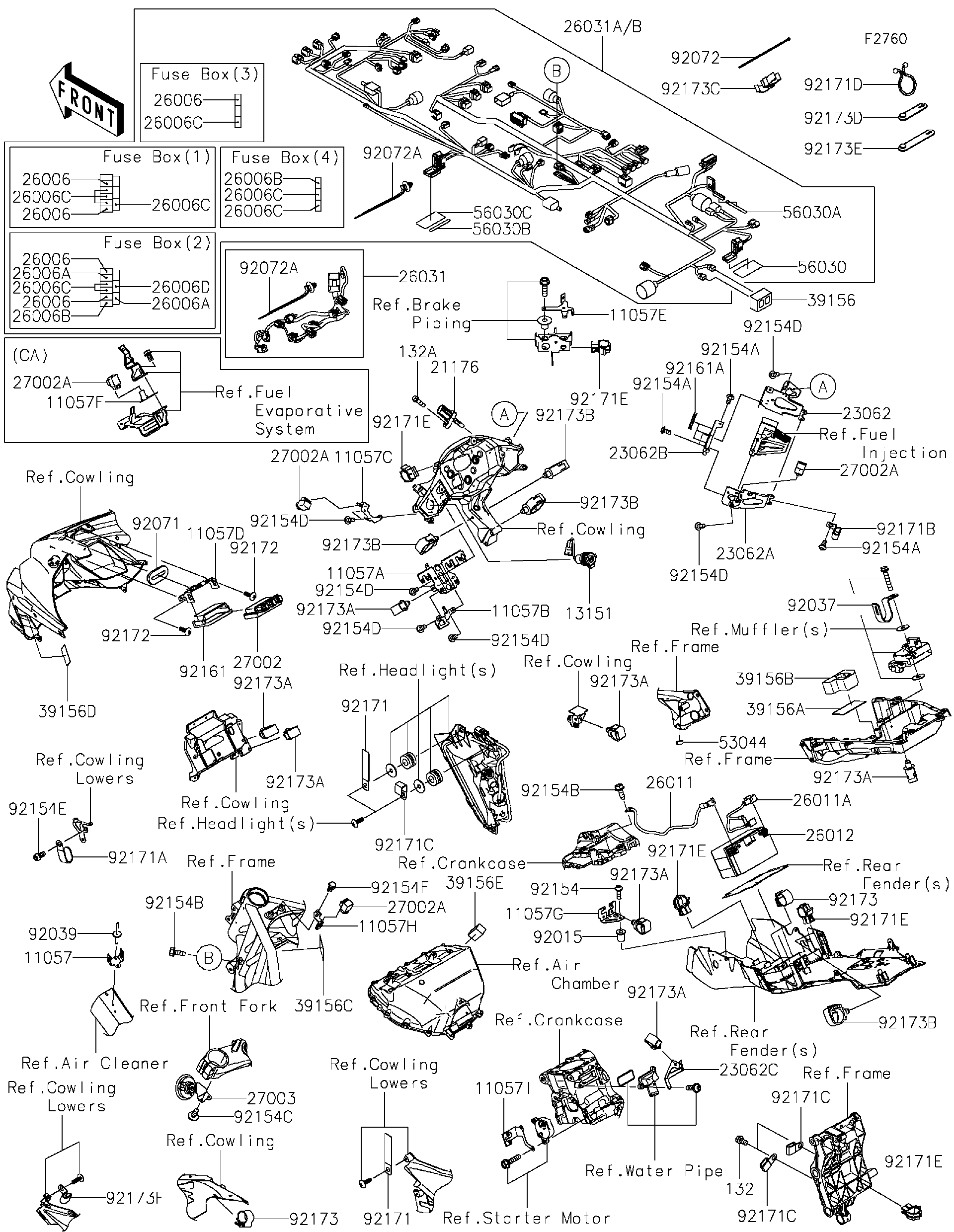 2020 Kawasaki Motorcycles Parts-Finder Diagrams | Cities