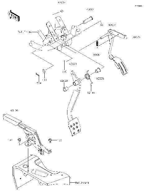 Brake Pedal/Throttle Lever