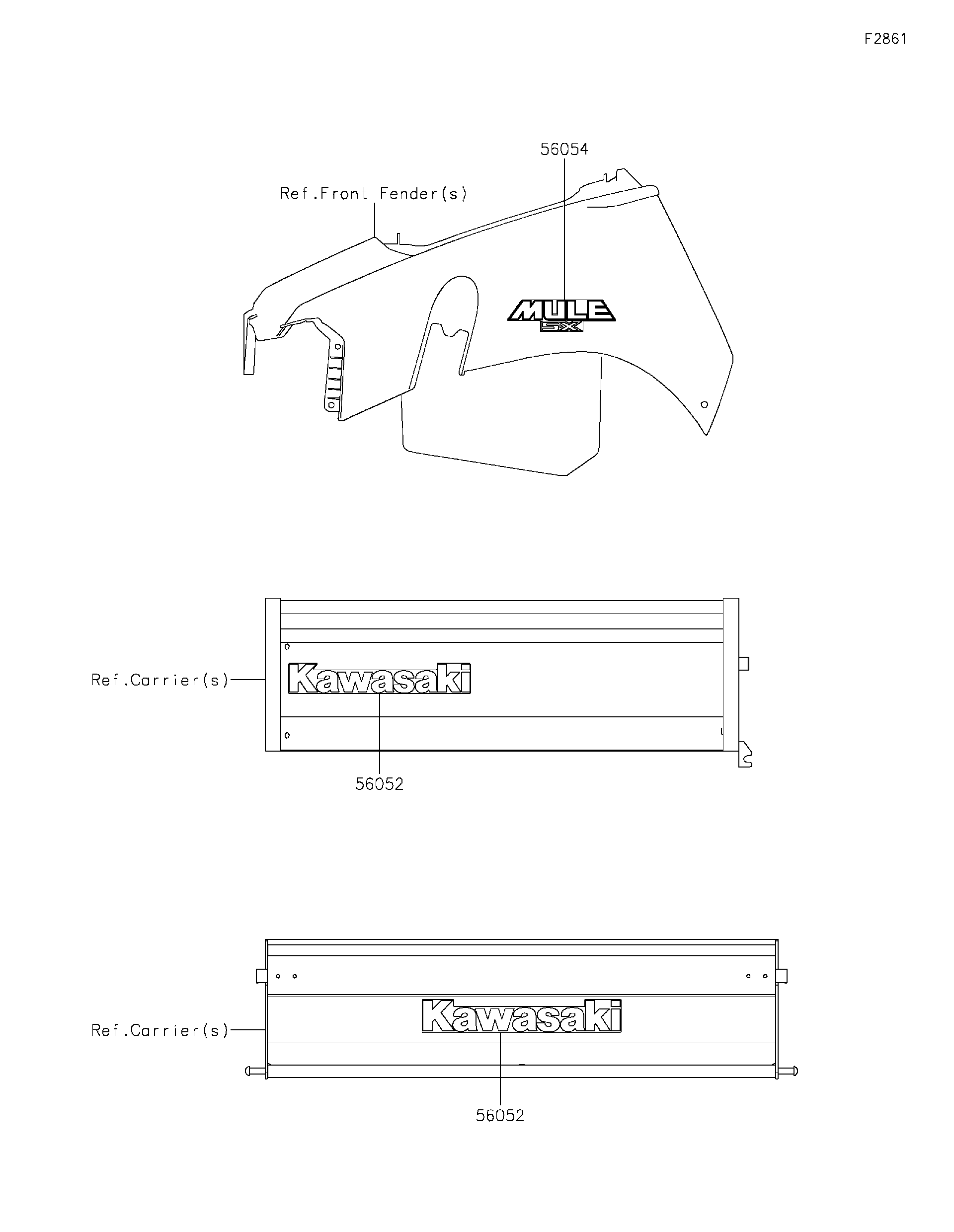 2020 Kawasaki MULE SX™ (KAF400JLS) Decals Utility Vehicles