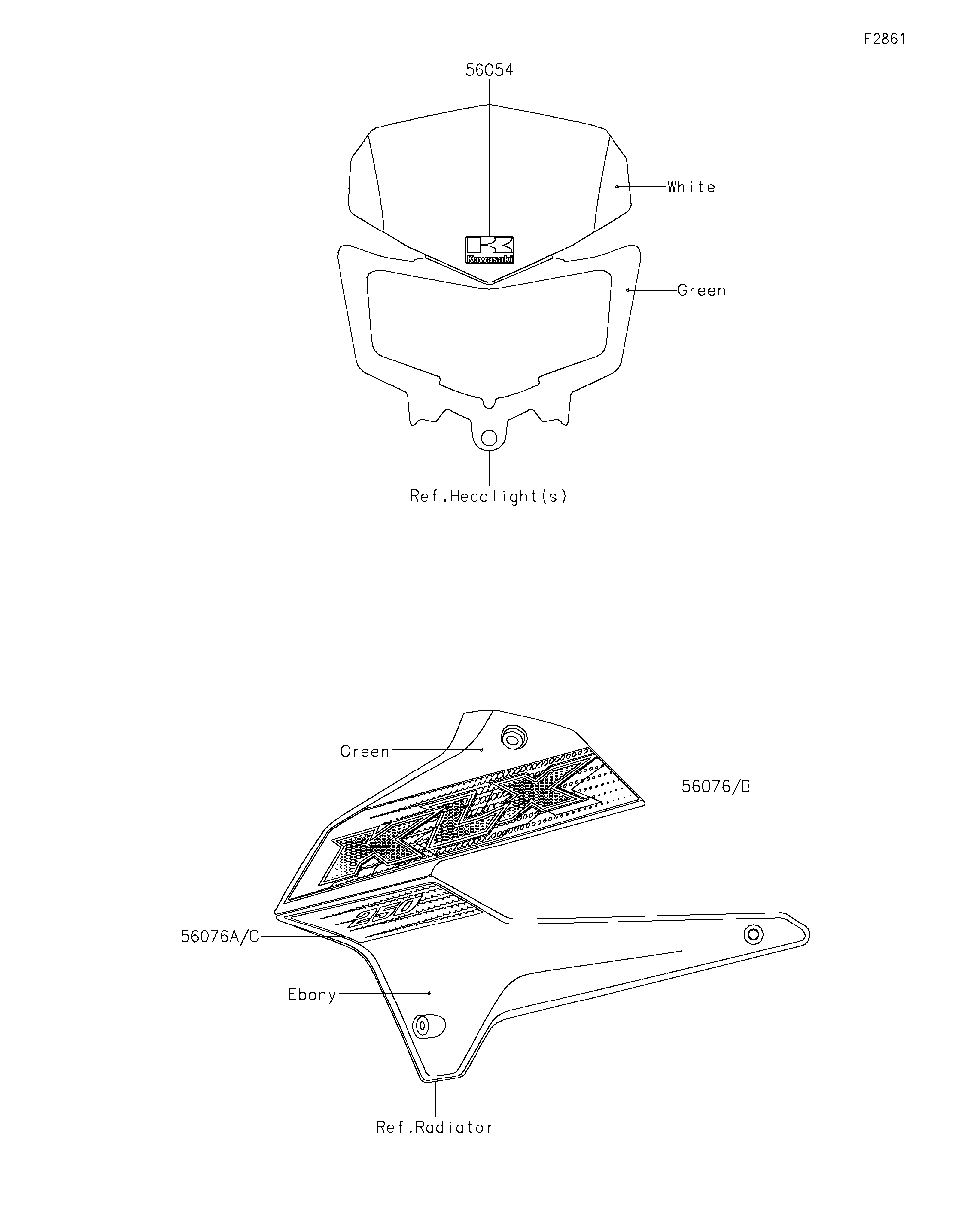 2020 Kawasaki Motorcycles Parts-Finder Diagrams | Brushy