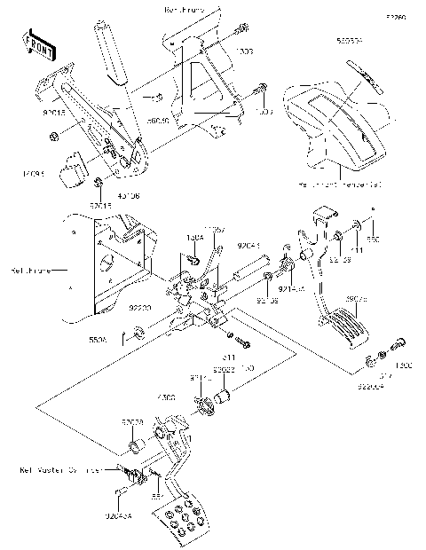 Brake Pedal/Throttle Lever
