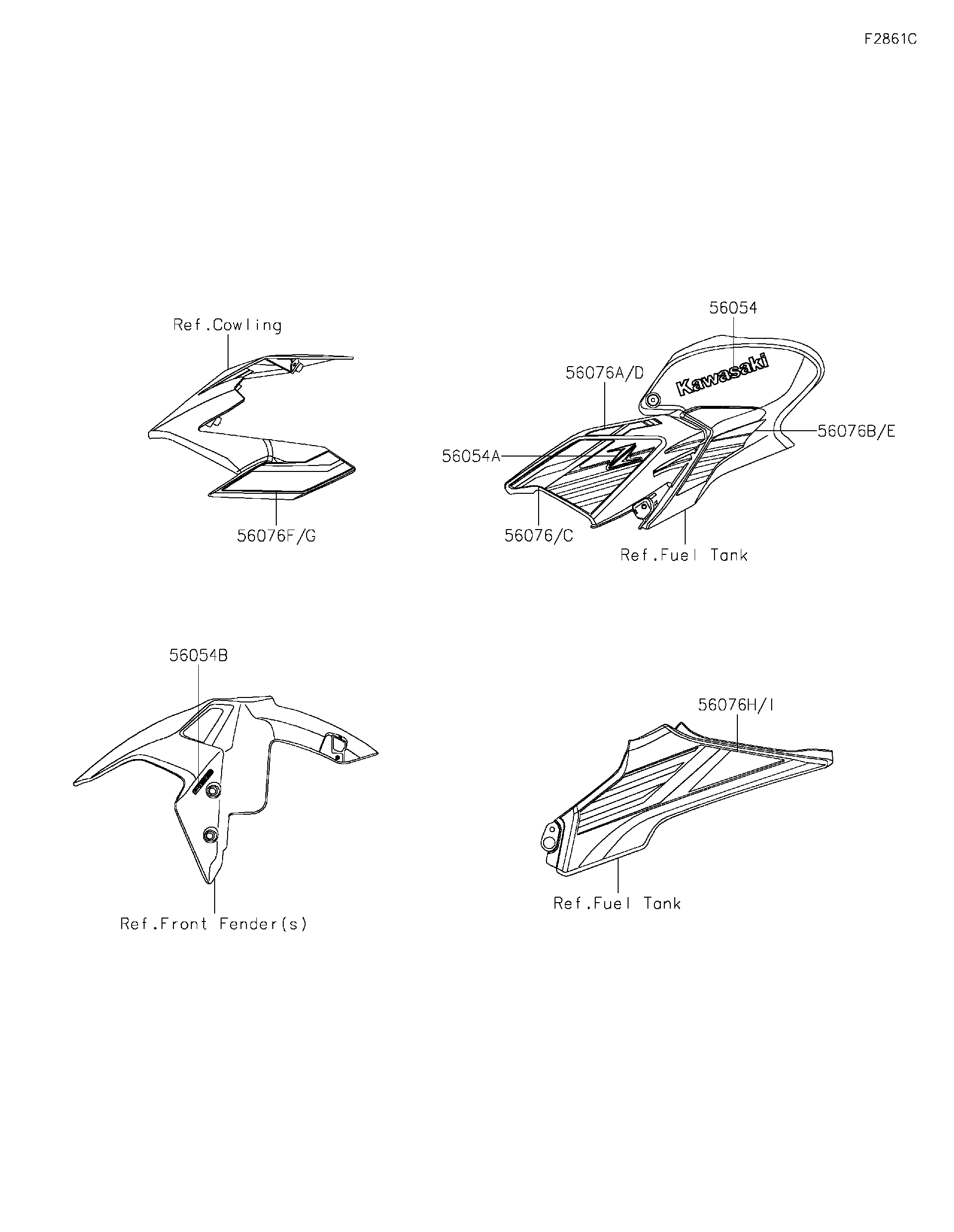 2020 Kawasaki Motorcycles Parts Diagrams | Crossbay
