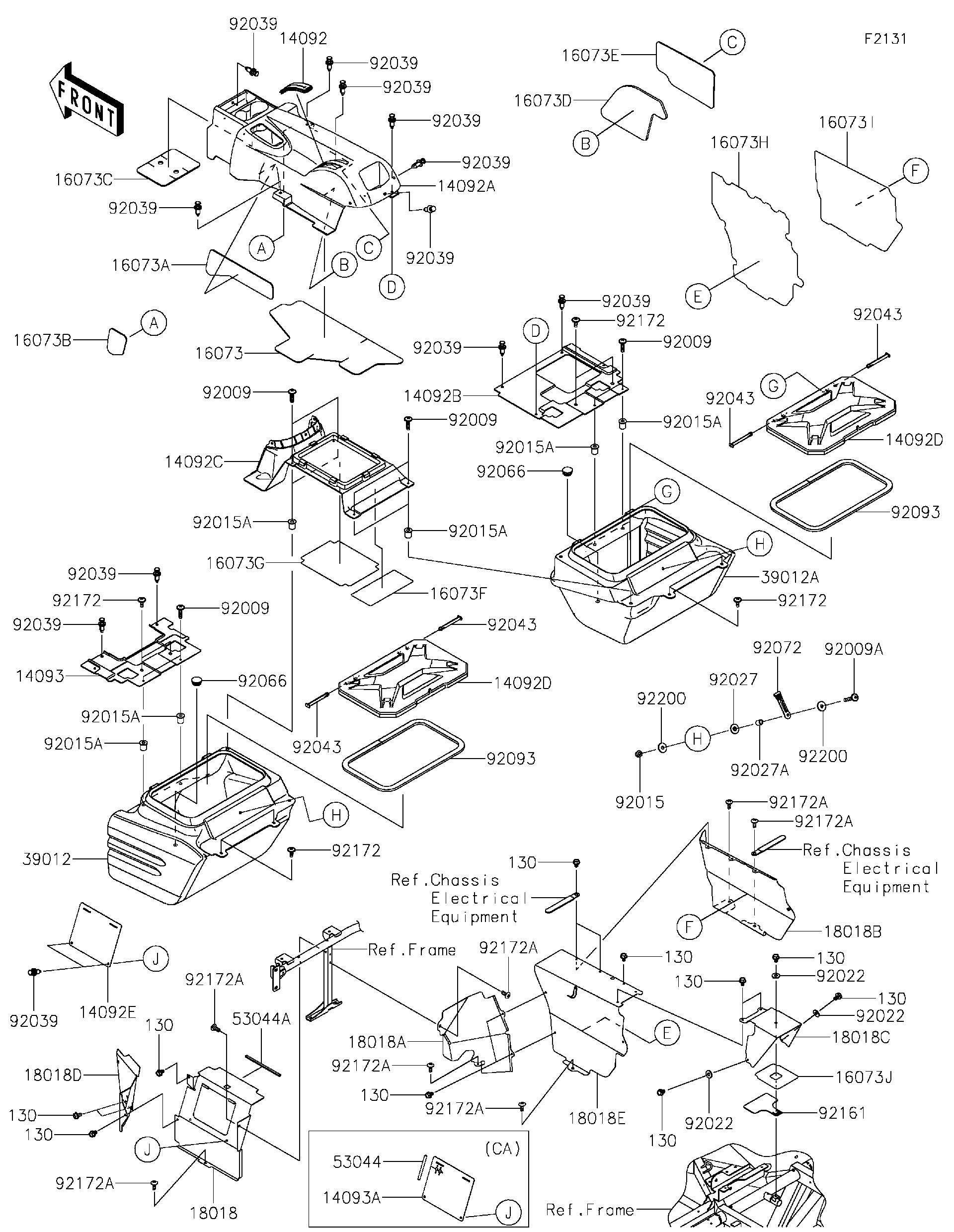 2021 Kawasaki Utility Vehicles Parts-Finder Diagrams