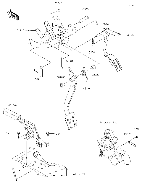 Brake Pedal/Throttle Lever
