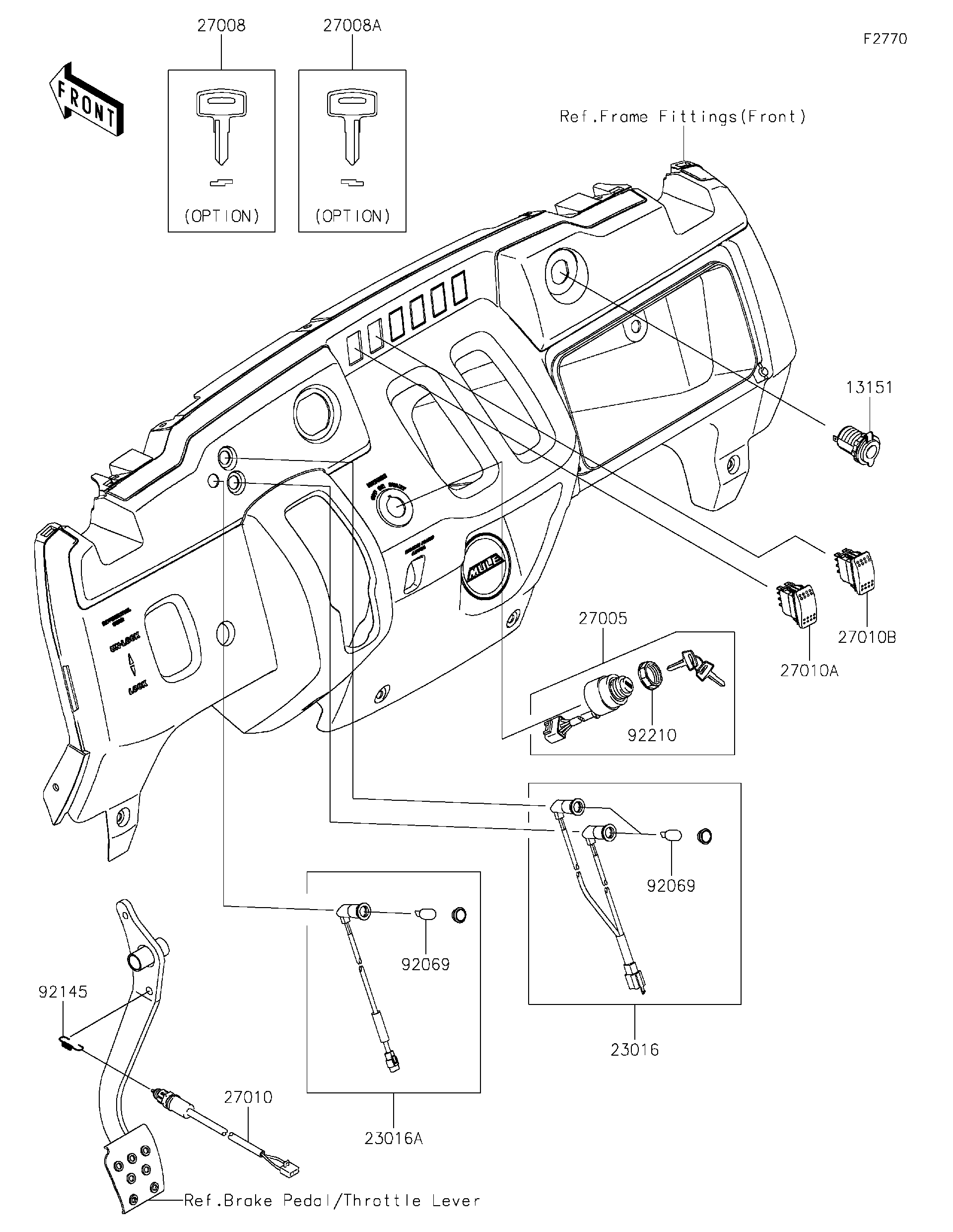 milkywayページ 2022 Kawasaki MULE SX™ 4x4 XC LE FI (KAF400TNFNN) Ignition