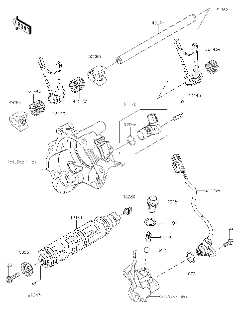 Gear Change Drum/Shift Fork(s)