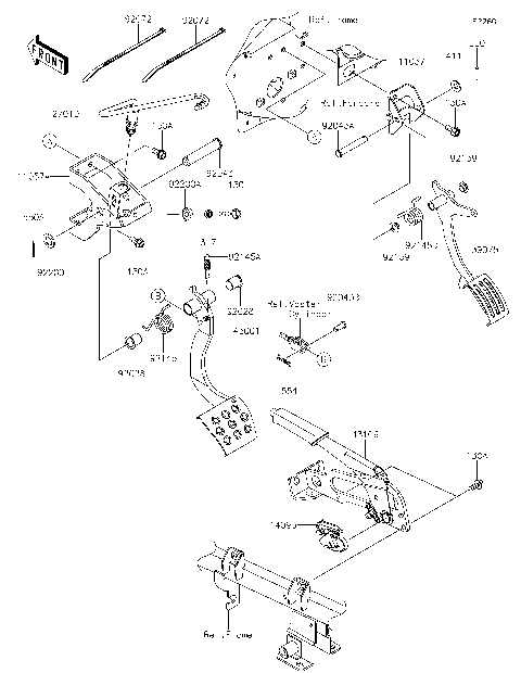 Brake Pedal/Throttle Lever