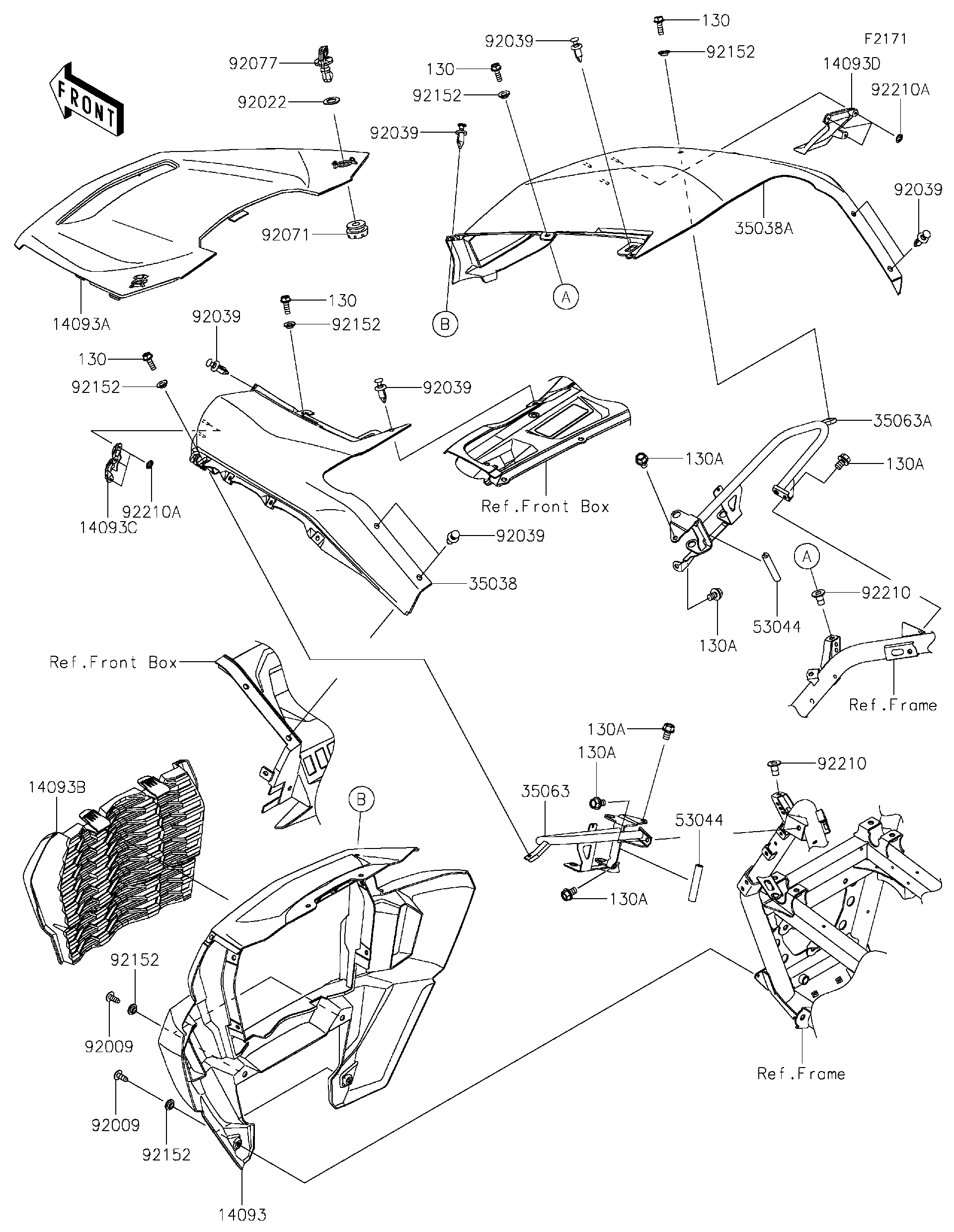 2021 Kawasaki TERYX KRX® 1000 SPECIAL EDITION (KRF1000CMFNN) Front