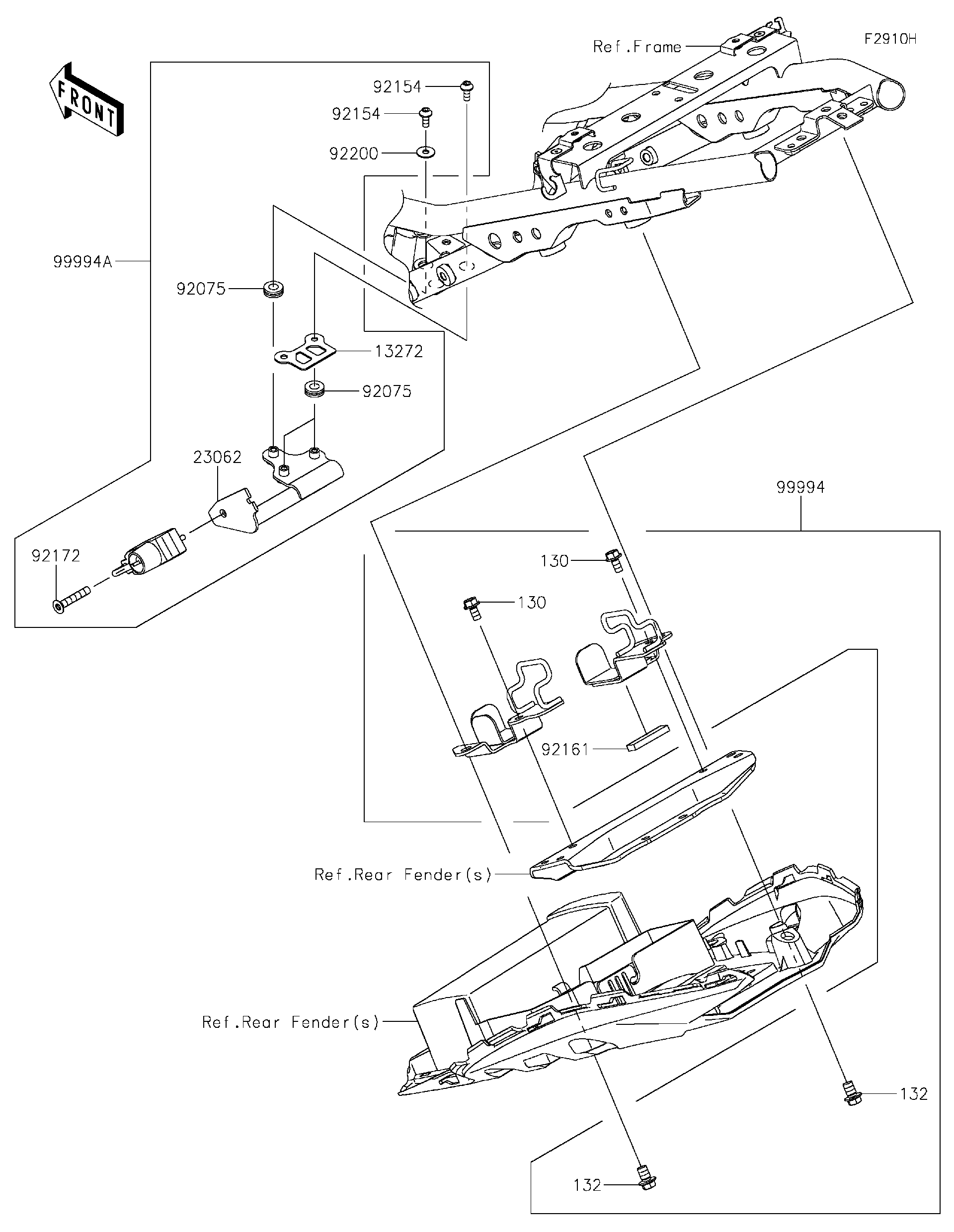 Kページ 550280528: COWLING,UPP,INNER,RH Kawasaki - buy the 55028