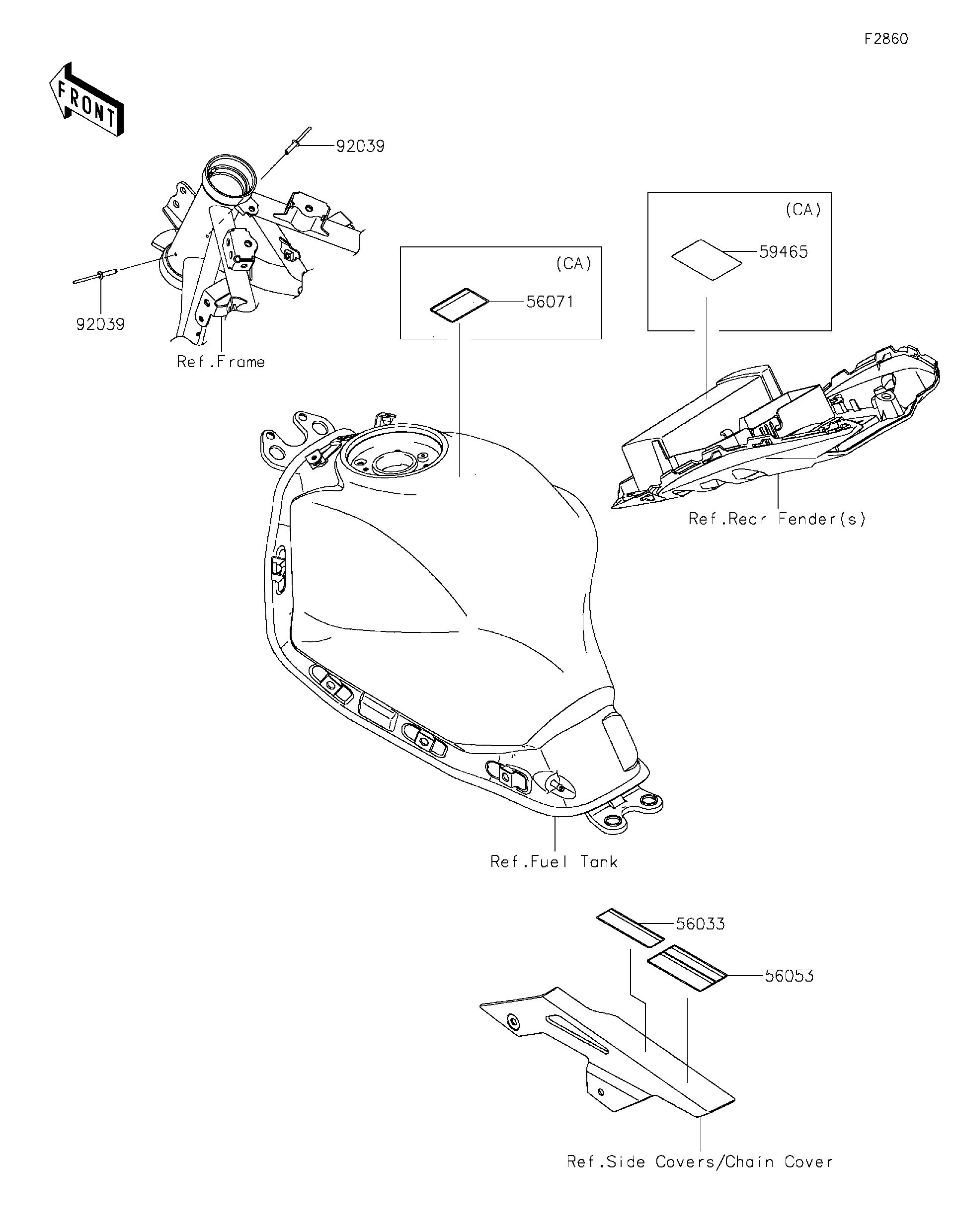 2021 Kawasaki Motorcycles Parts-Finder Diagrams | Cities