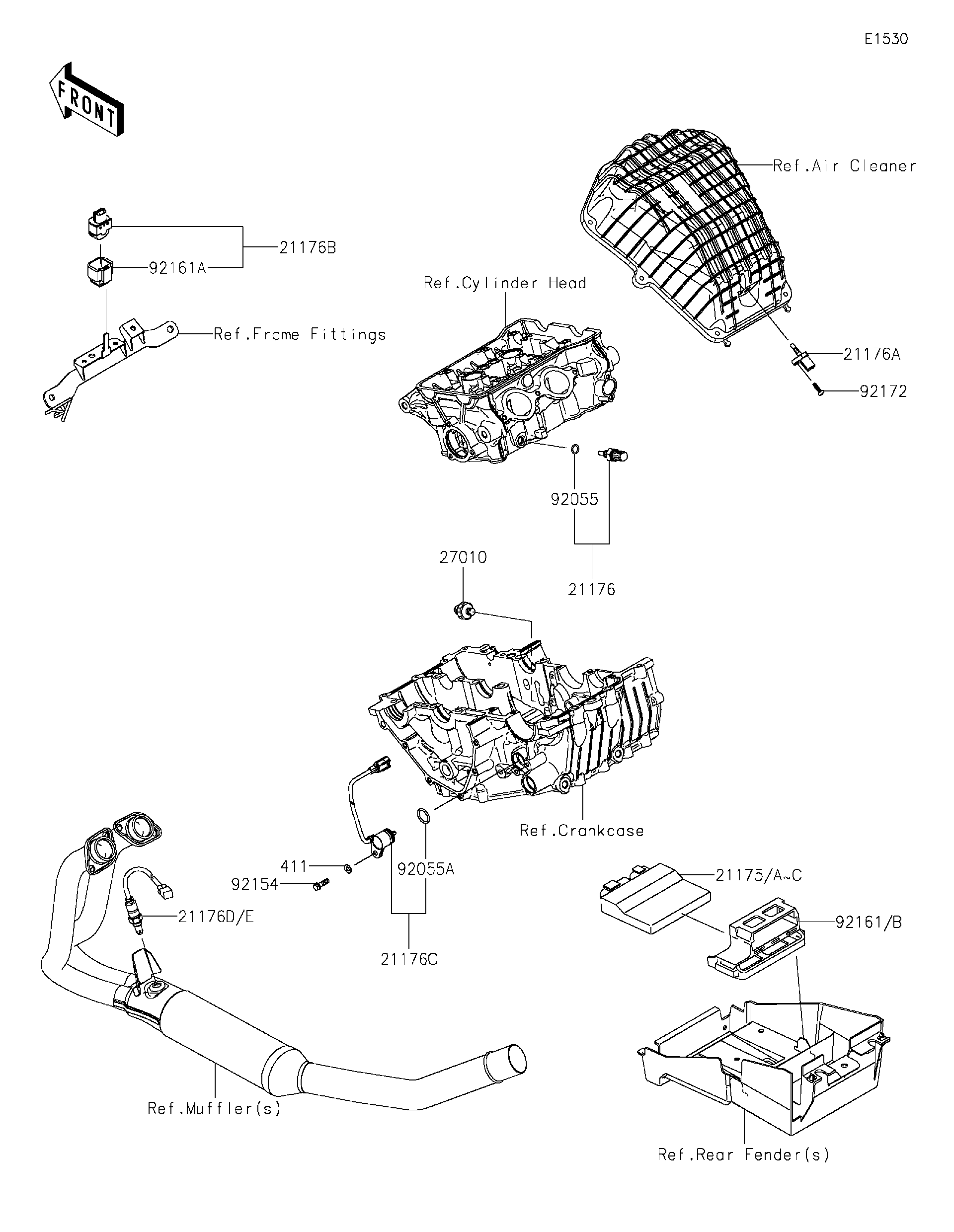 2021 Kawasaki Motorcycles Parts-Finder Diagrams | Cities Edge