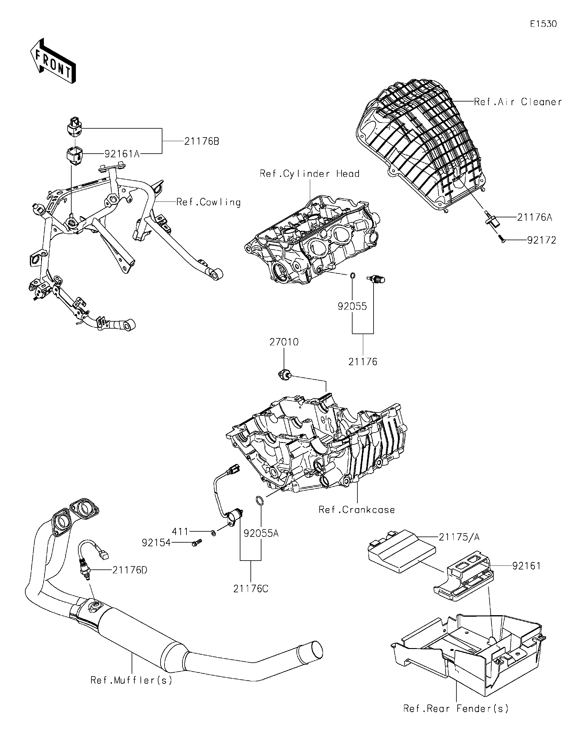 2021 Kawasaki Motorcycles Parts-Finder Diagrams | Cities Edge