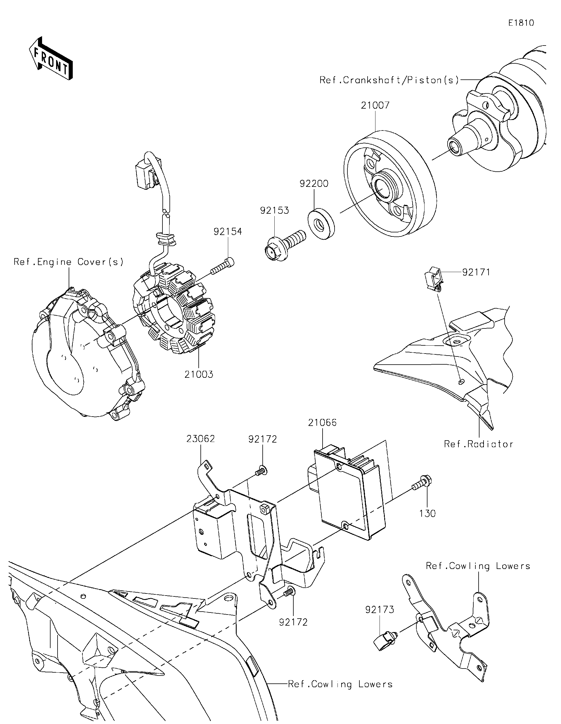 2021 Kawasaki Motorcycles Parts-Finder Diagrams | Brushy