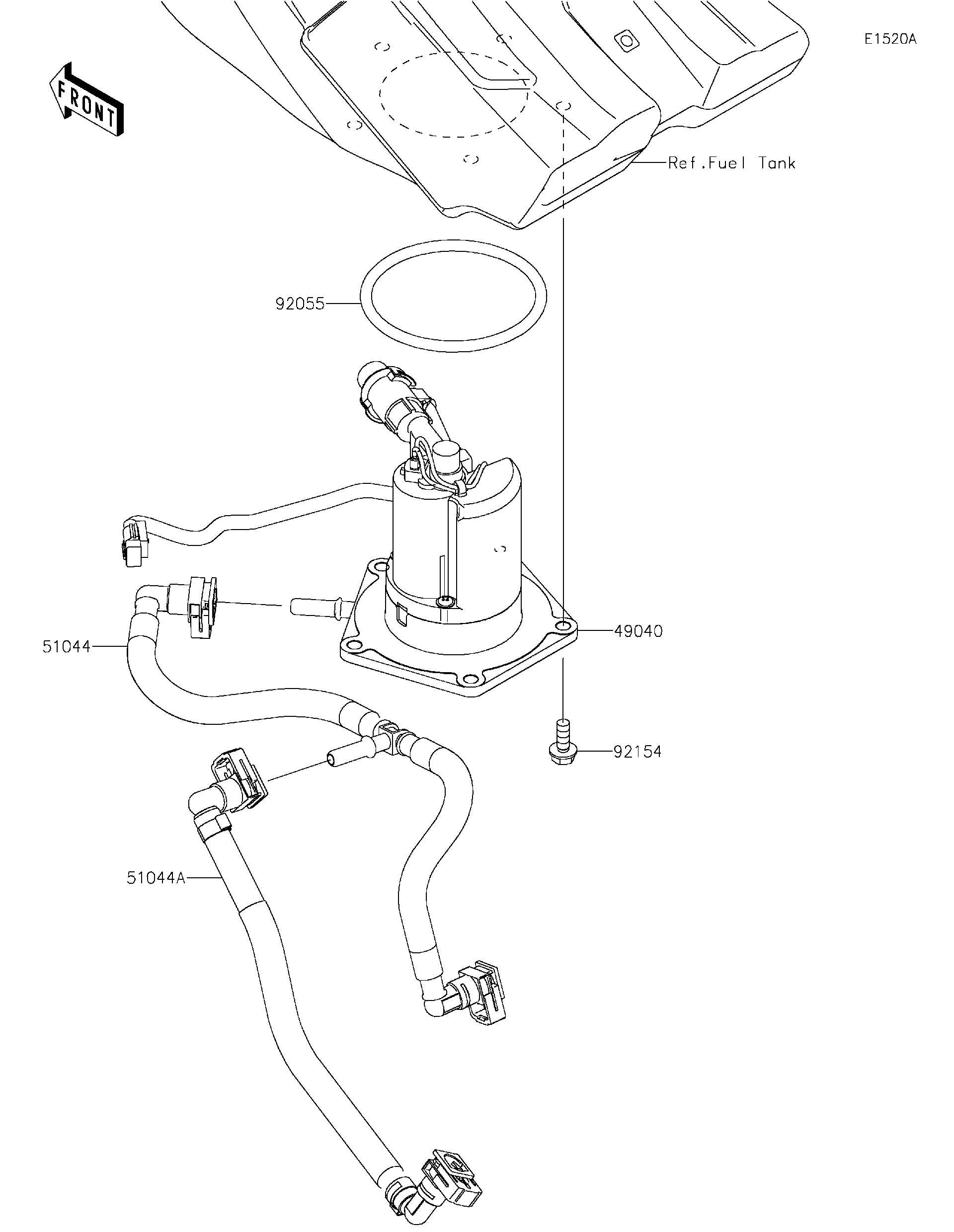 2024 Kawasaki KX™250X (KX252DRFNN) Fuel Pump(DPFNN/DRFNN