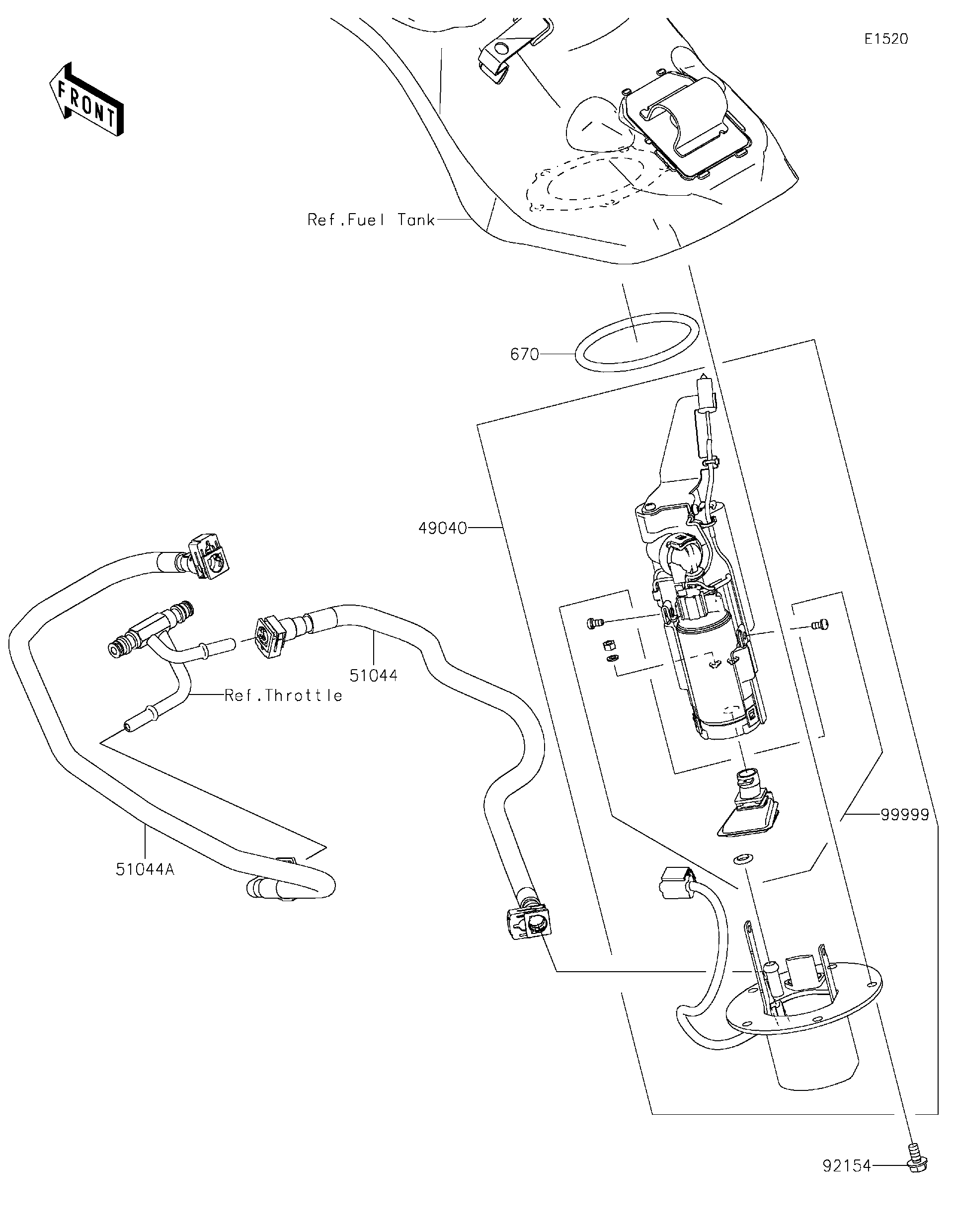 2021 Kawasaki Ninja H2™ SX SE+ (ZX1002DMFNN) Fuel Pump