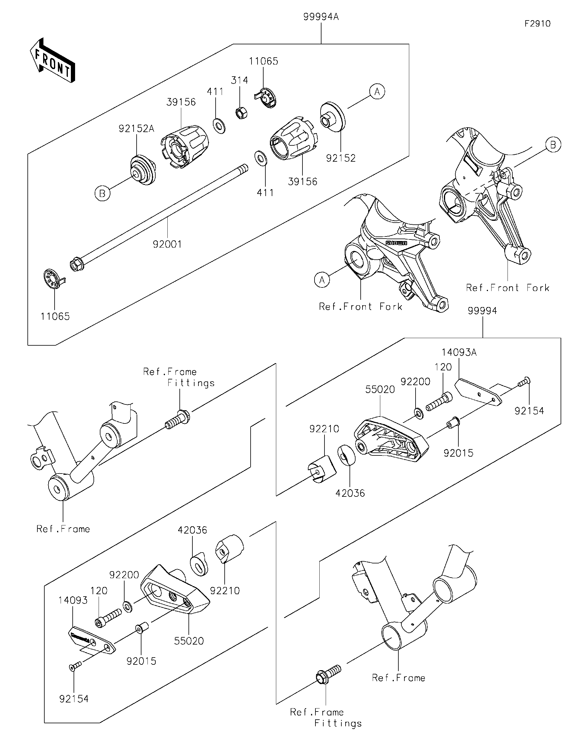 kaaaa999ページ Kawasaki Motorcycle 2013 OEM Parts Diagram for FUEL TANK