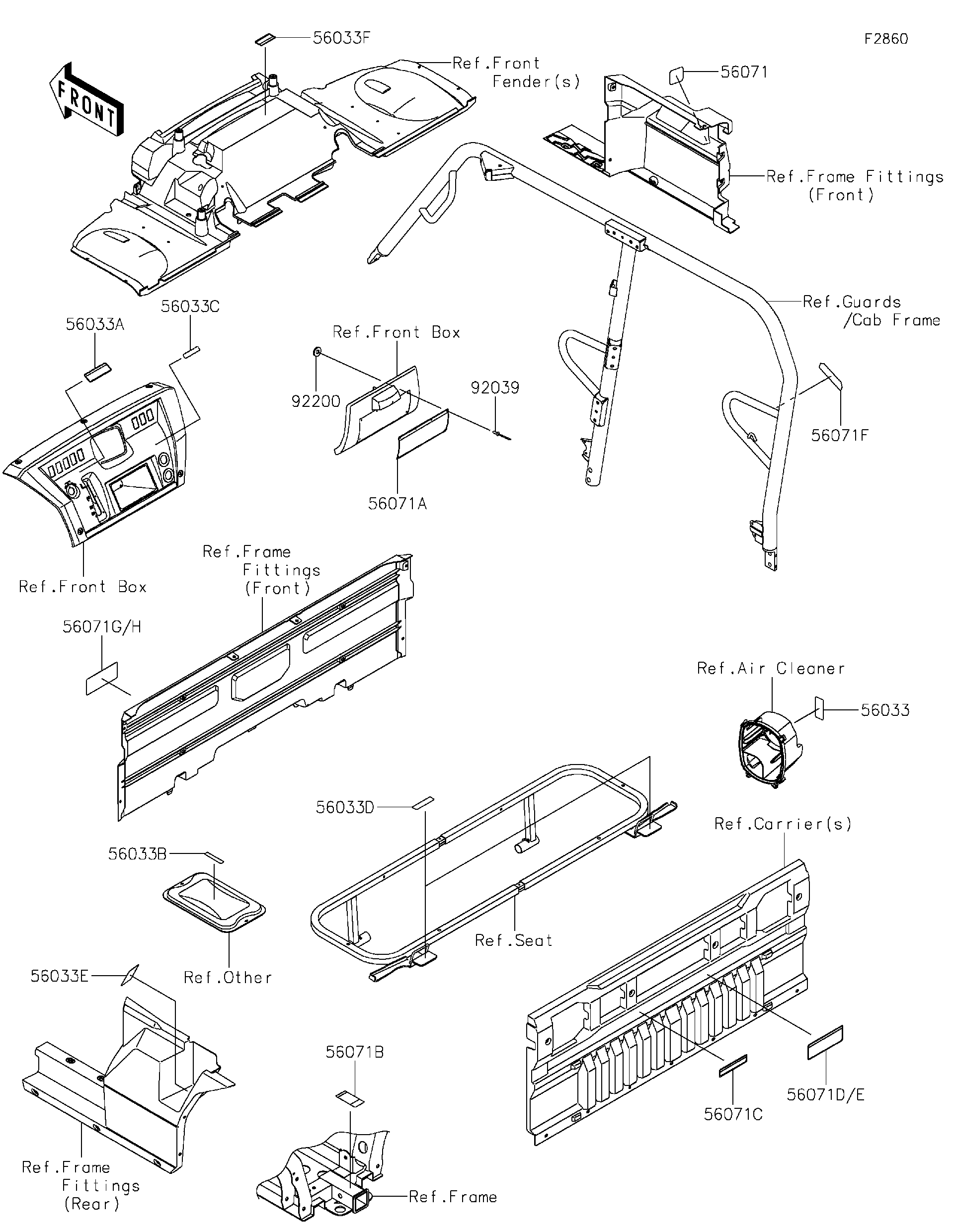 2021 Kawasaki Utility Vehicles Parts-Finder Diagrams