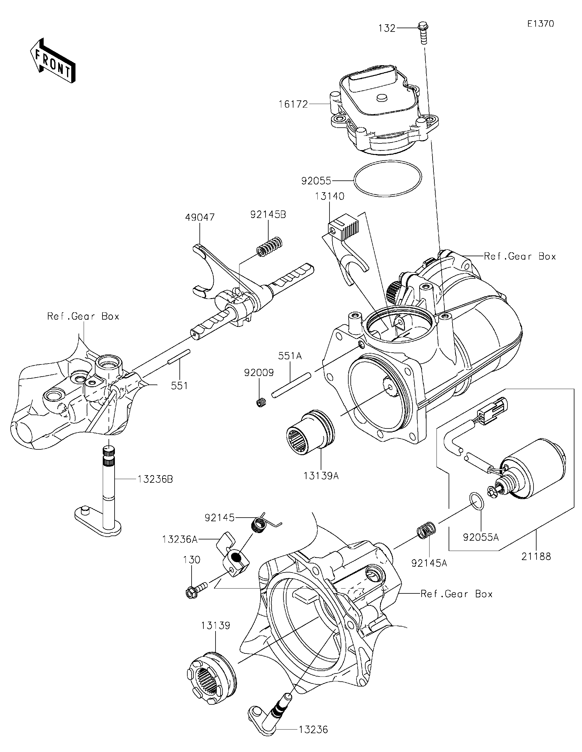2021 Kawasaki MULE PRO-FXT™ (KAF820AMFNL) Gear Change