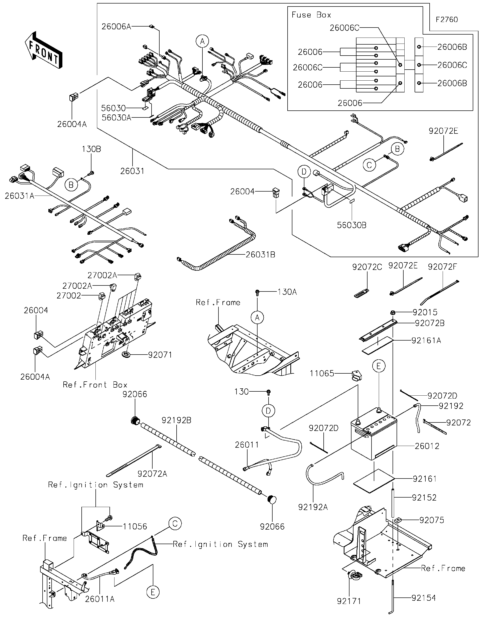 2021 Kawasaki MULE PRO-FXT™ EPS CAMO (KAF820DMFNN) Chassis